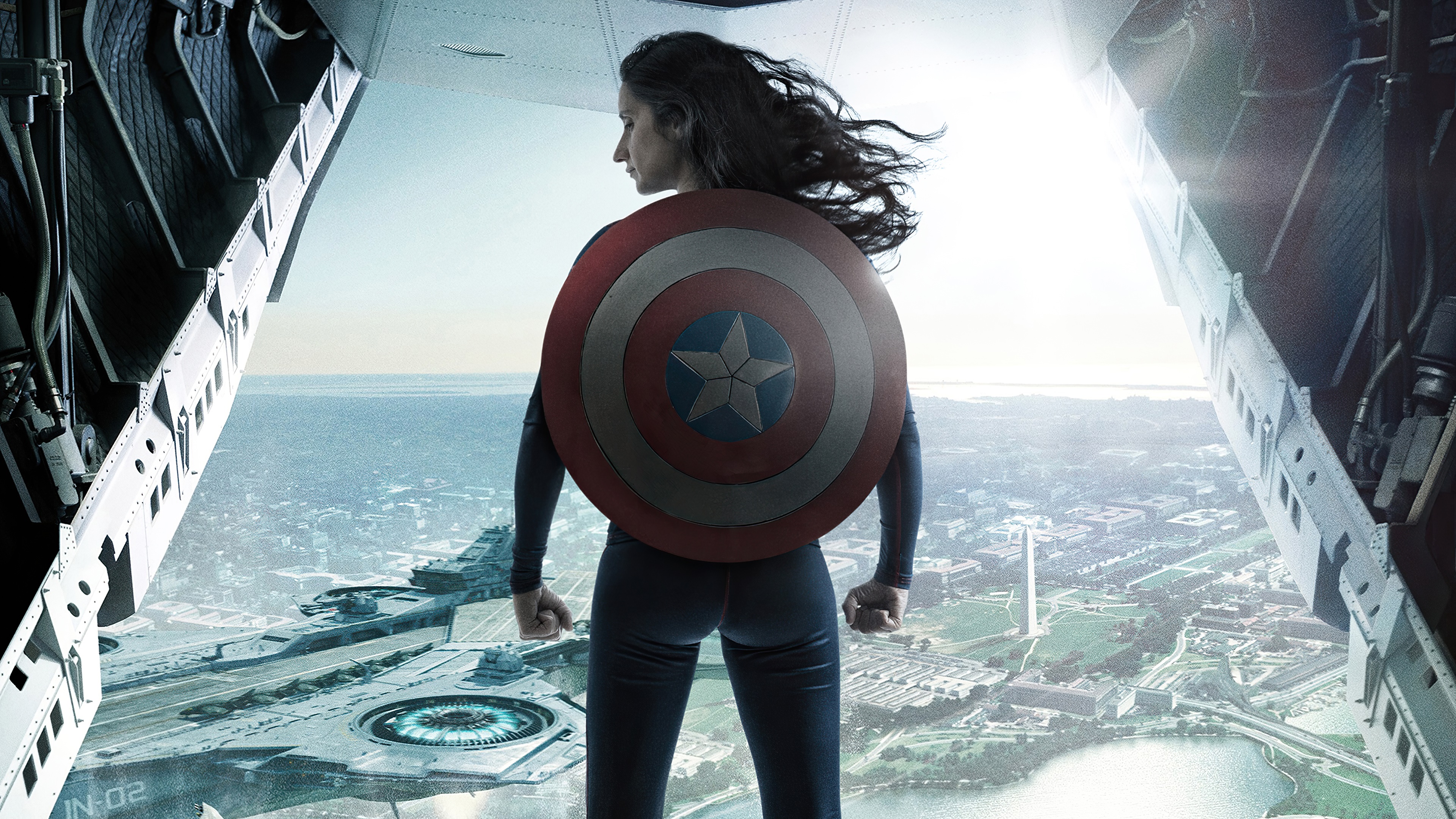 Captain America from Marvel Cosplay 4K HD Wallpaper