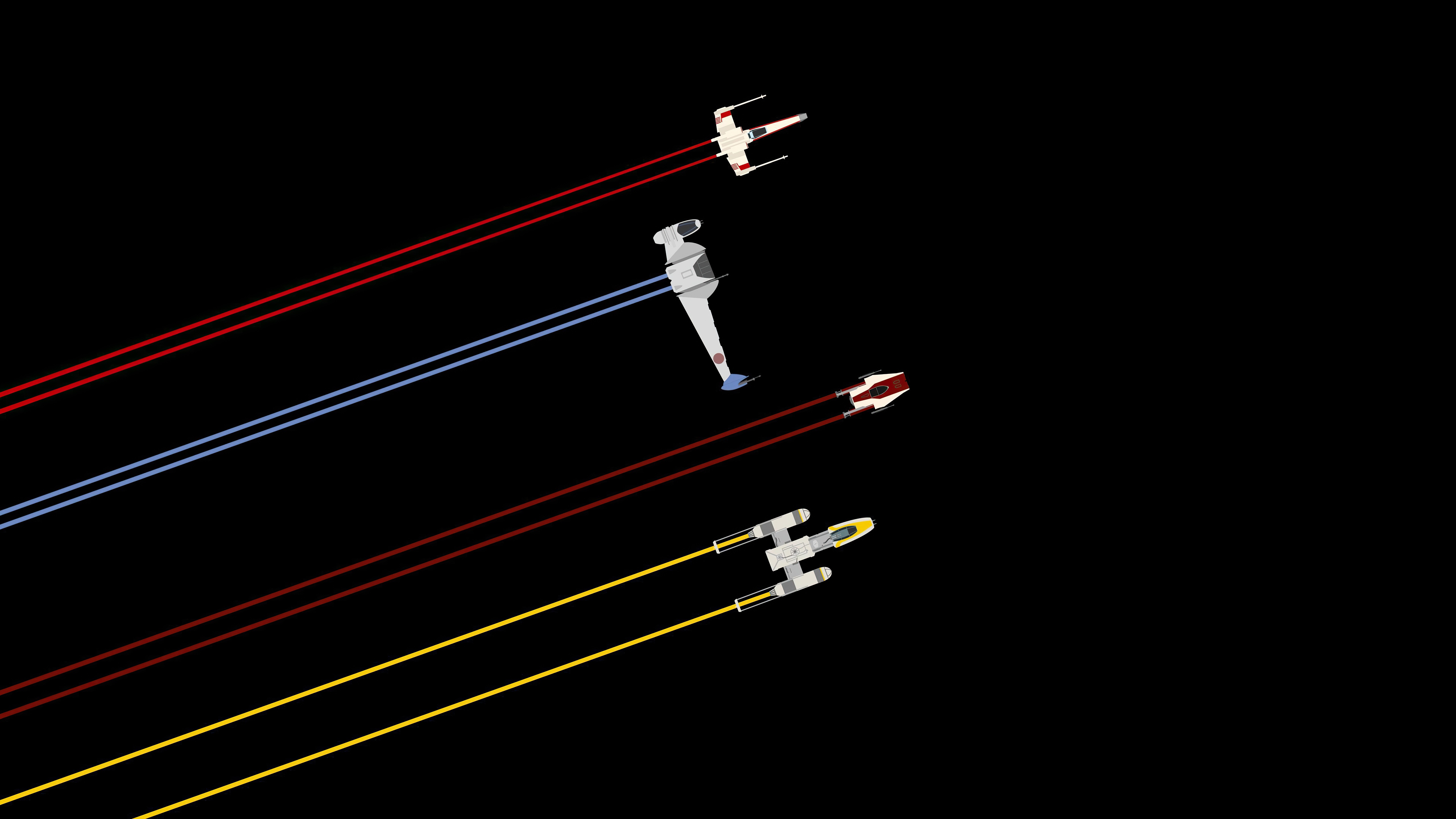 Star Wars Rebel Alliance Starfighters in Formation HD Wallpaper