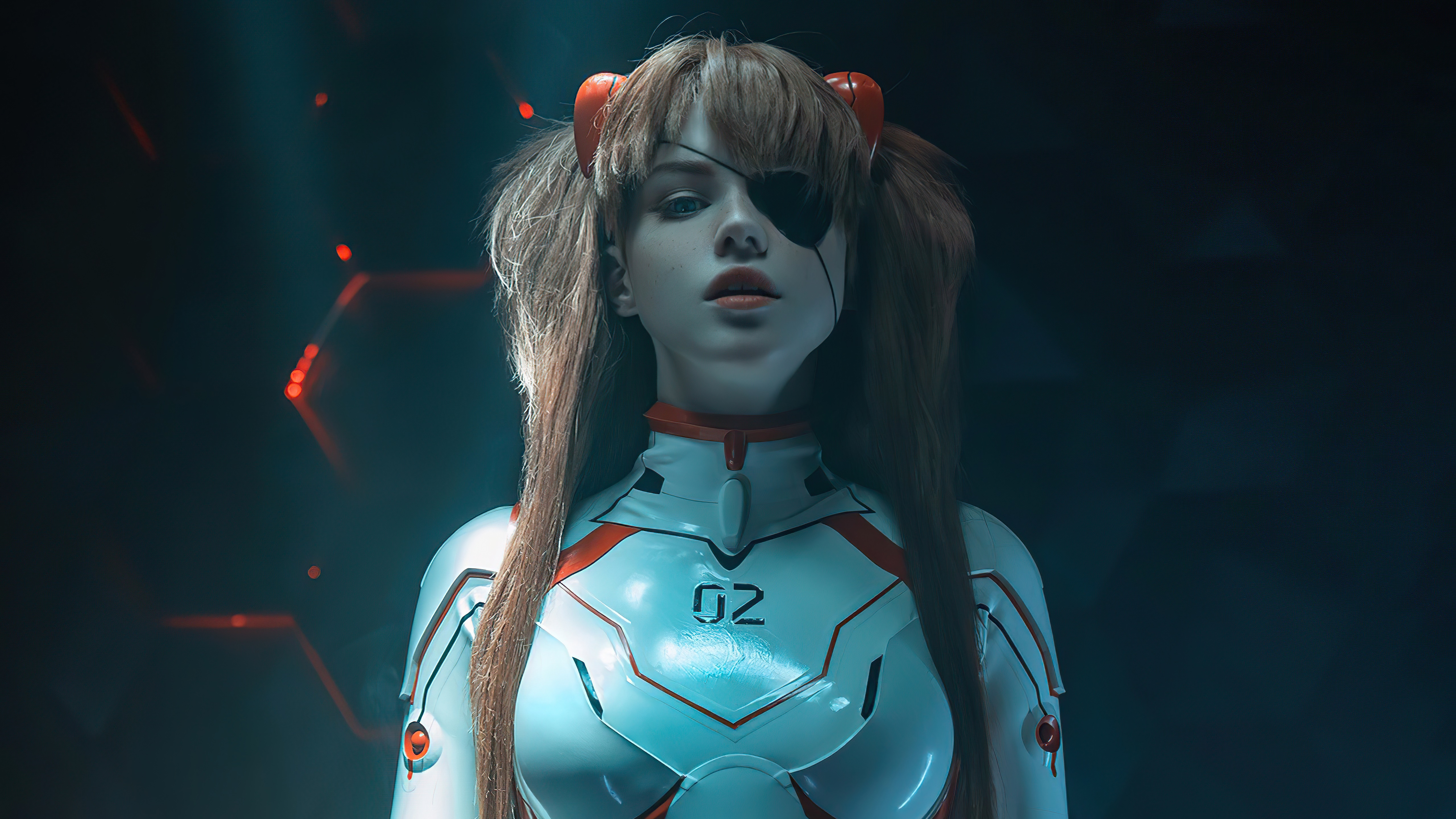 Asuka Langley Soryu from Neon Genesis Evangelion Cosplay HD Wallpaper