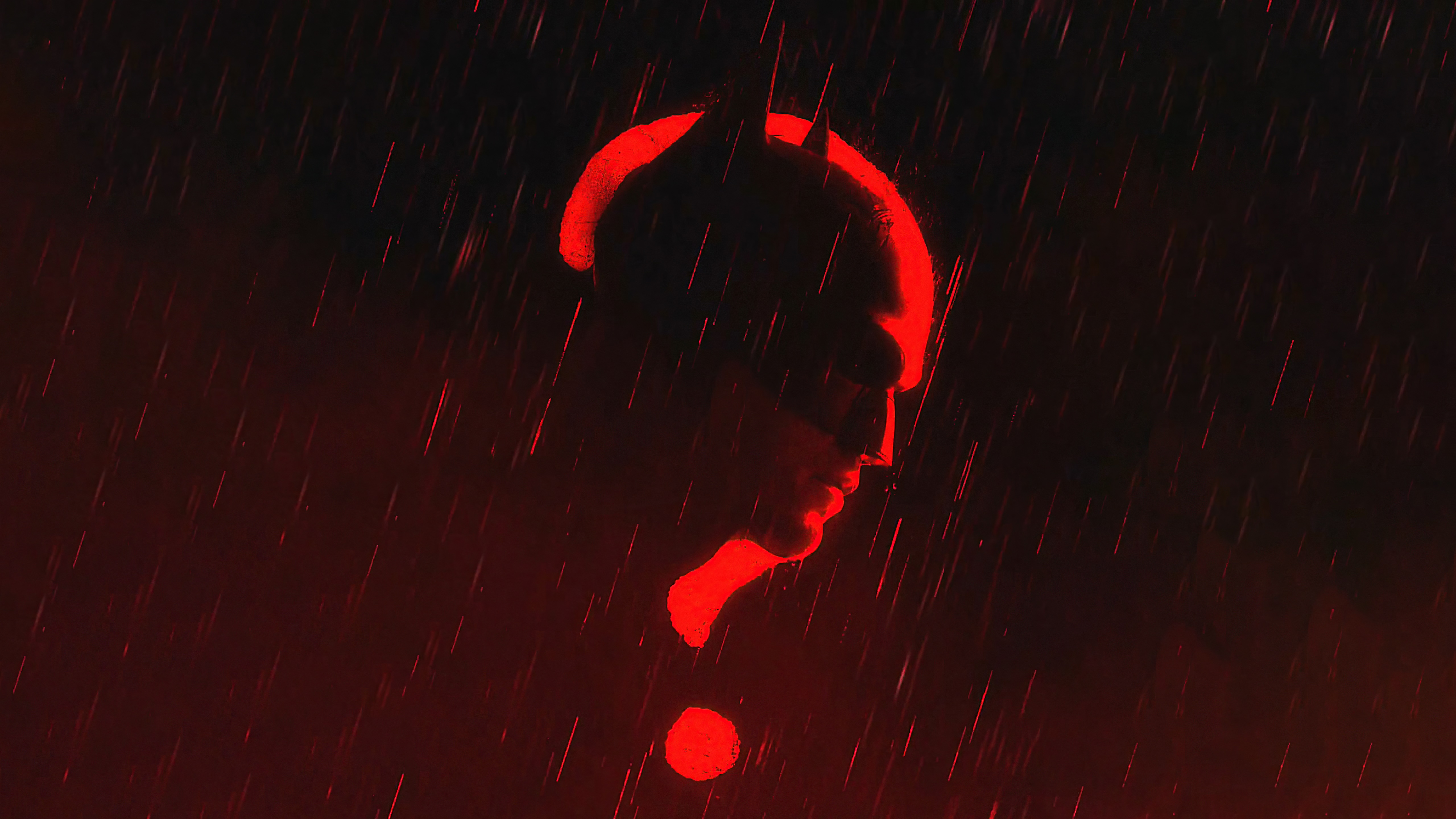 The Batman in Red Light HD Wallpaper