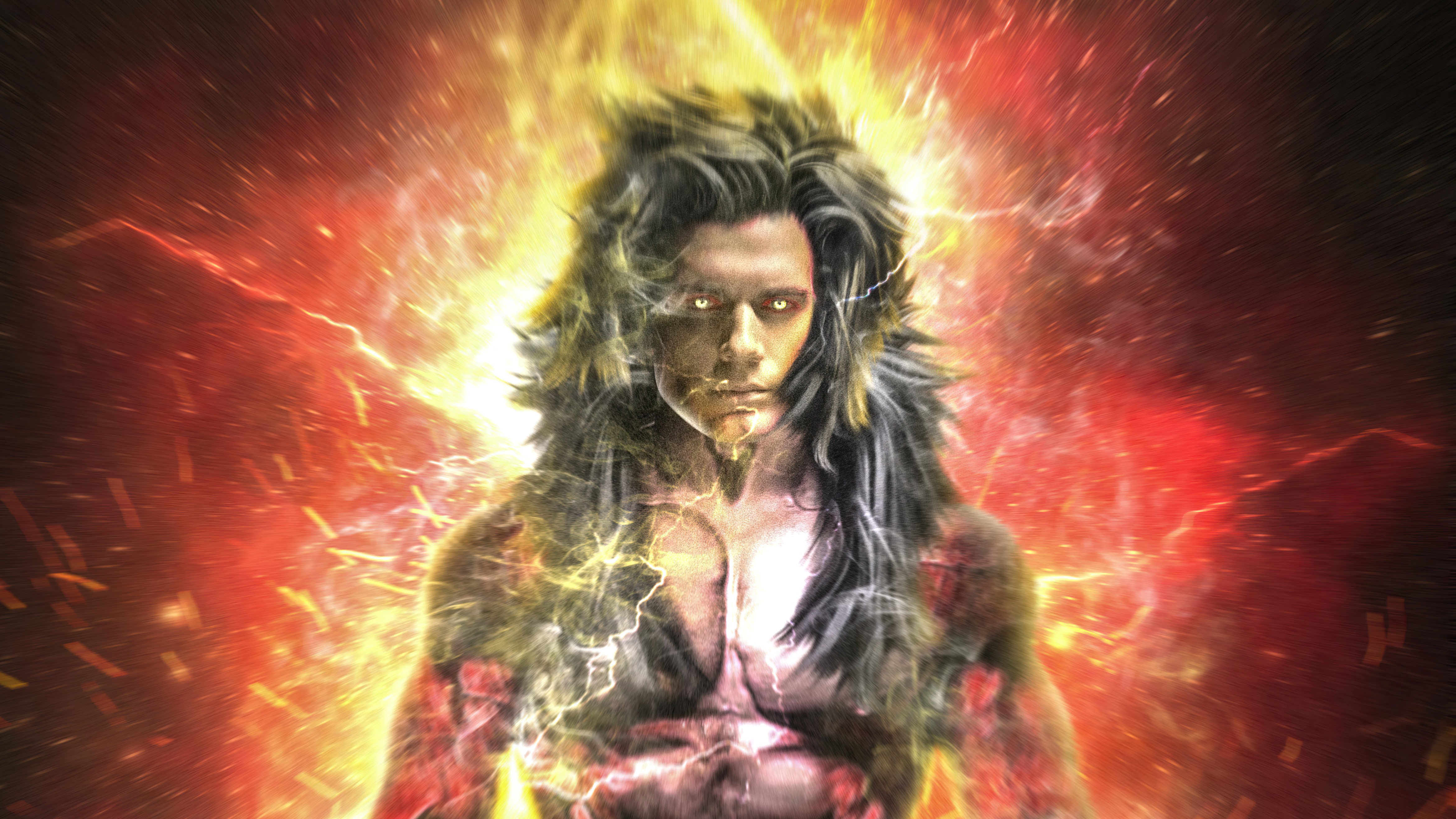 Super Saiyan Goku from Dragon Ball 4K HD Wallpaper
