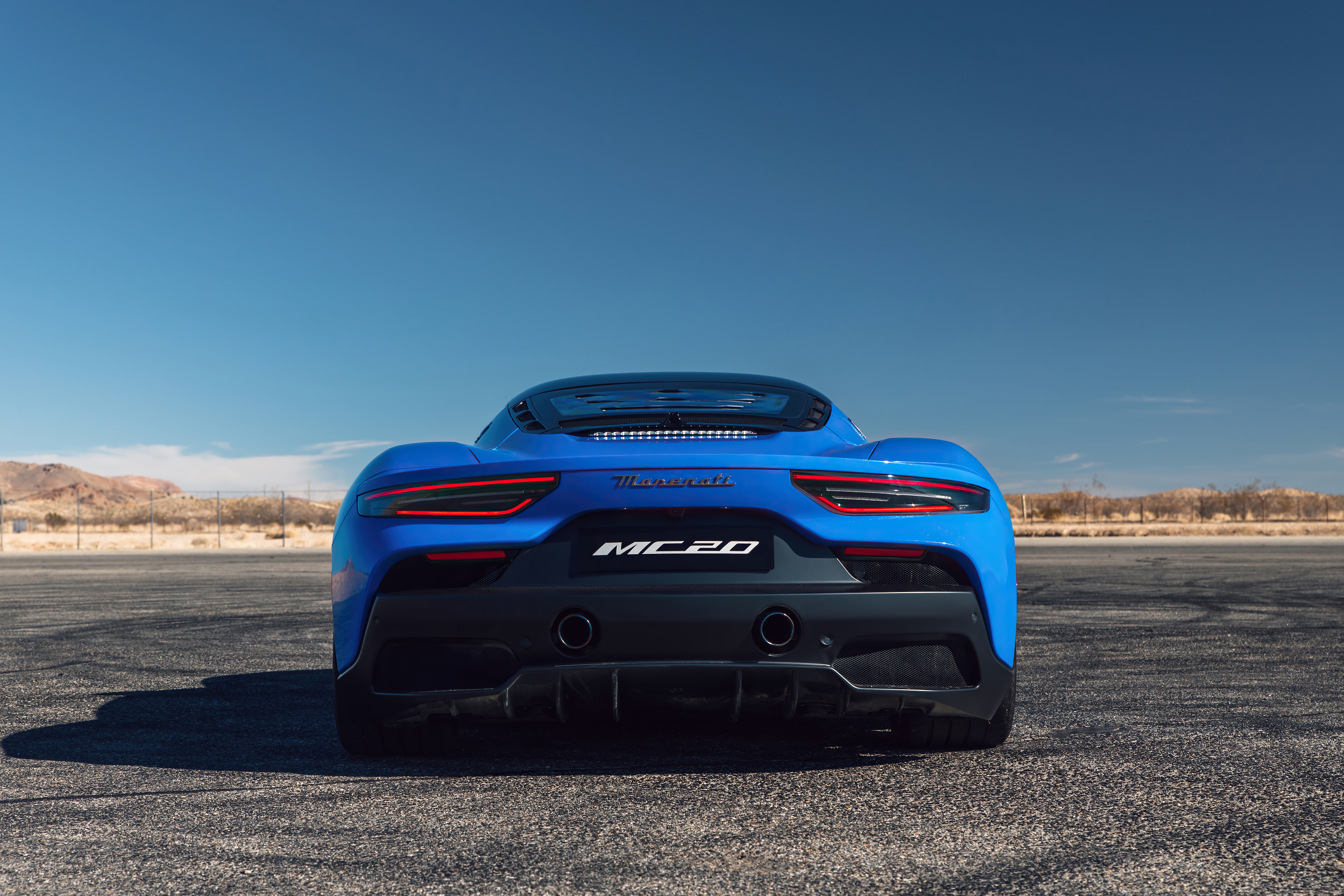 Maserati MC20 rear view HD Wallpaper
