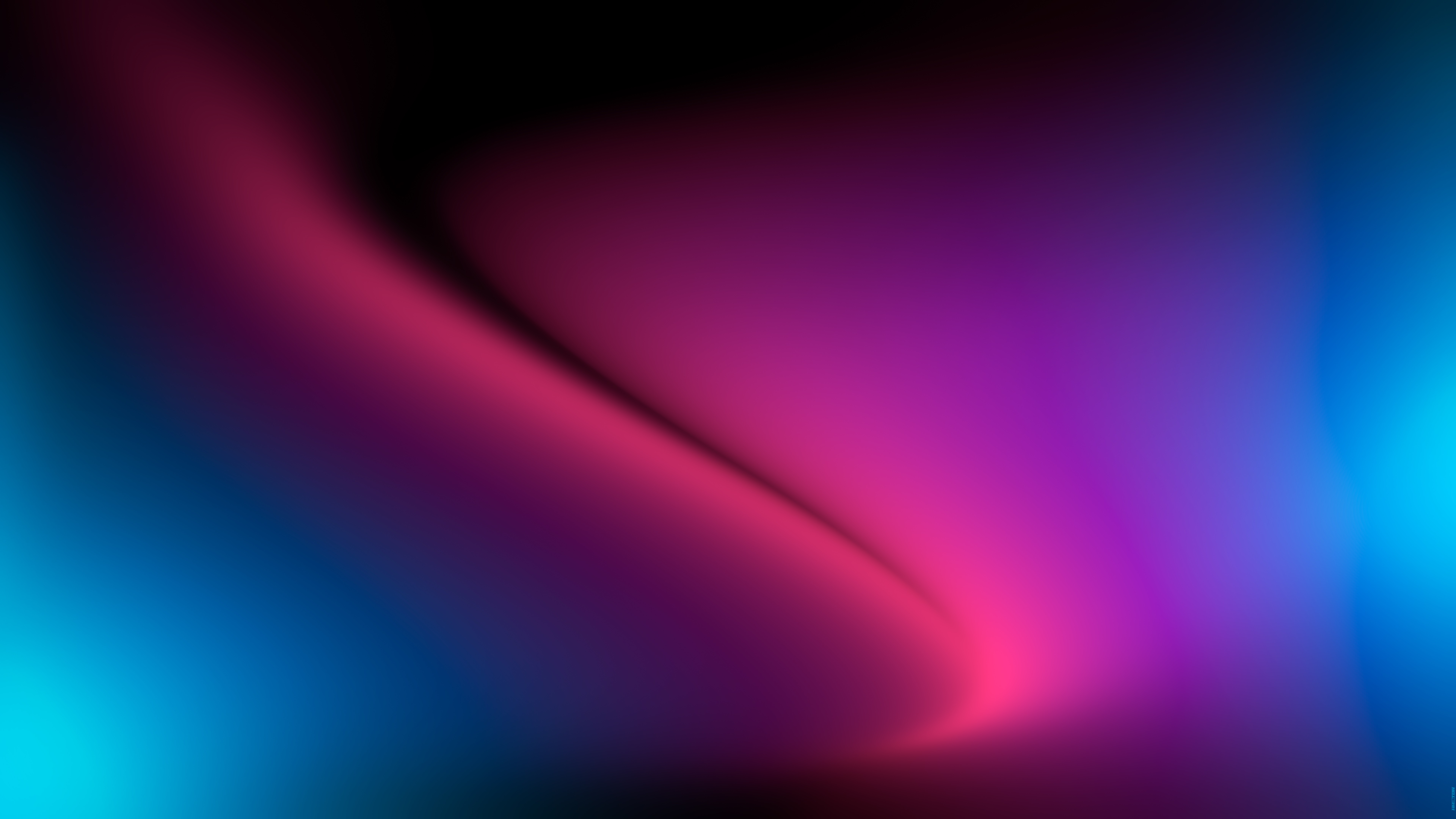Abstract digital art with pink, purple, and blue gradients HD Wallpaper