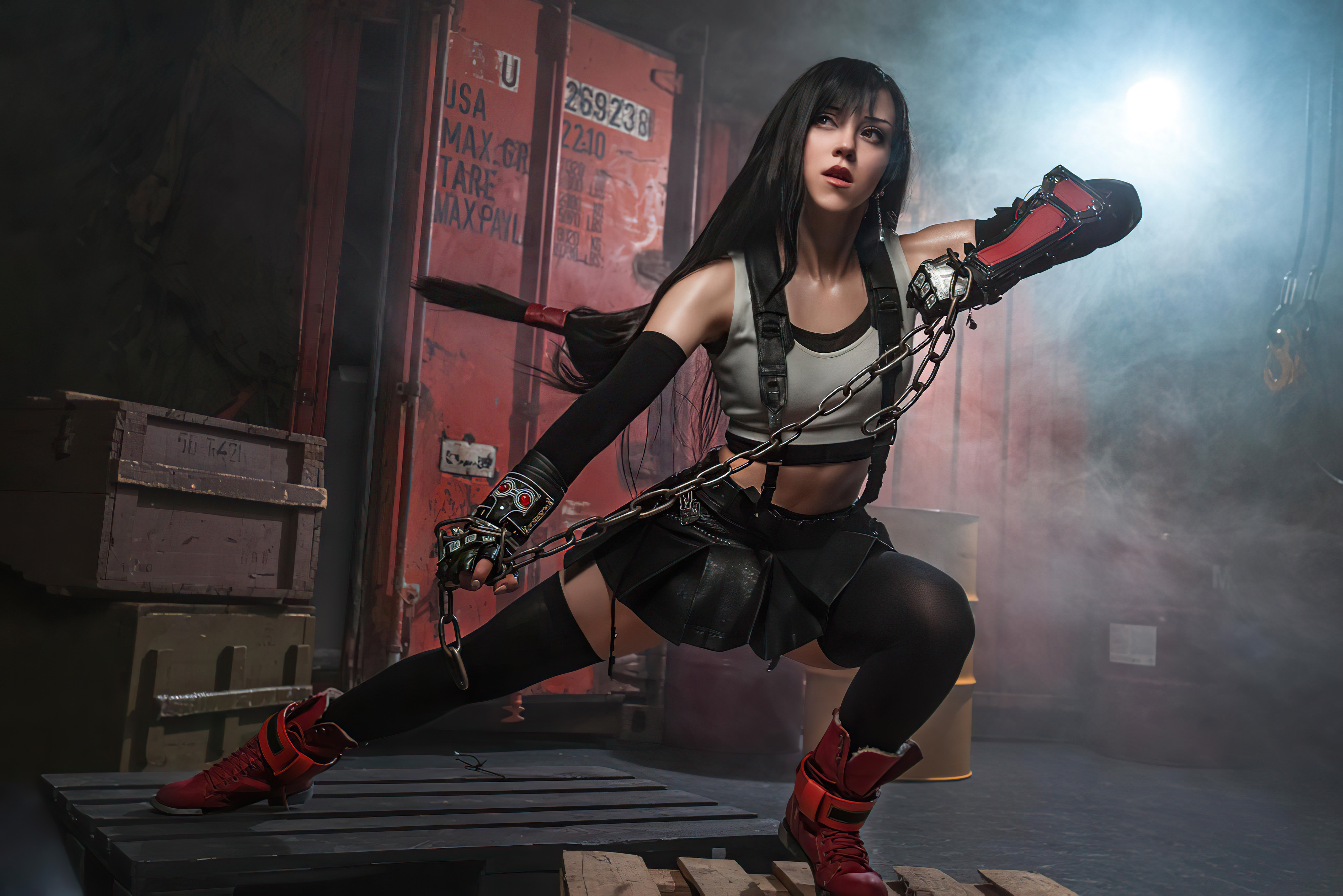 Tifa Lockhart Cosplay from Final Fantasy HD Wallpaper