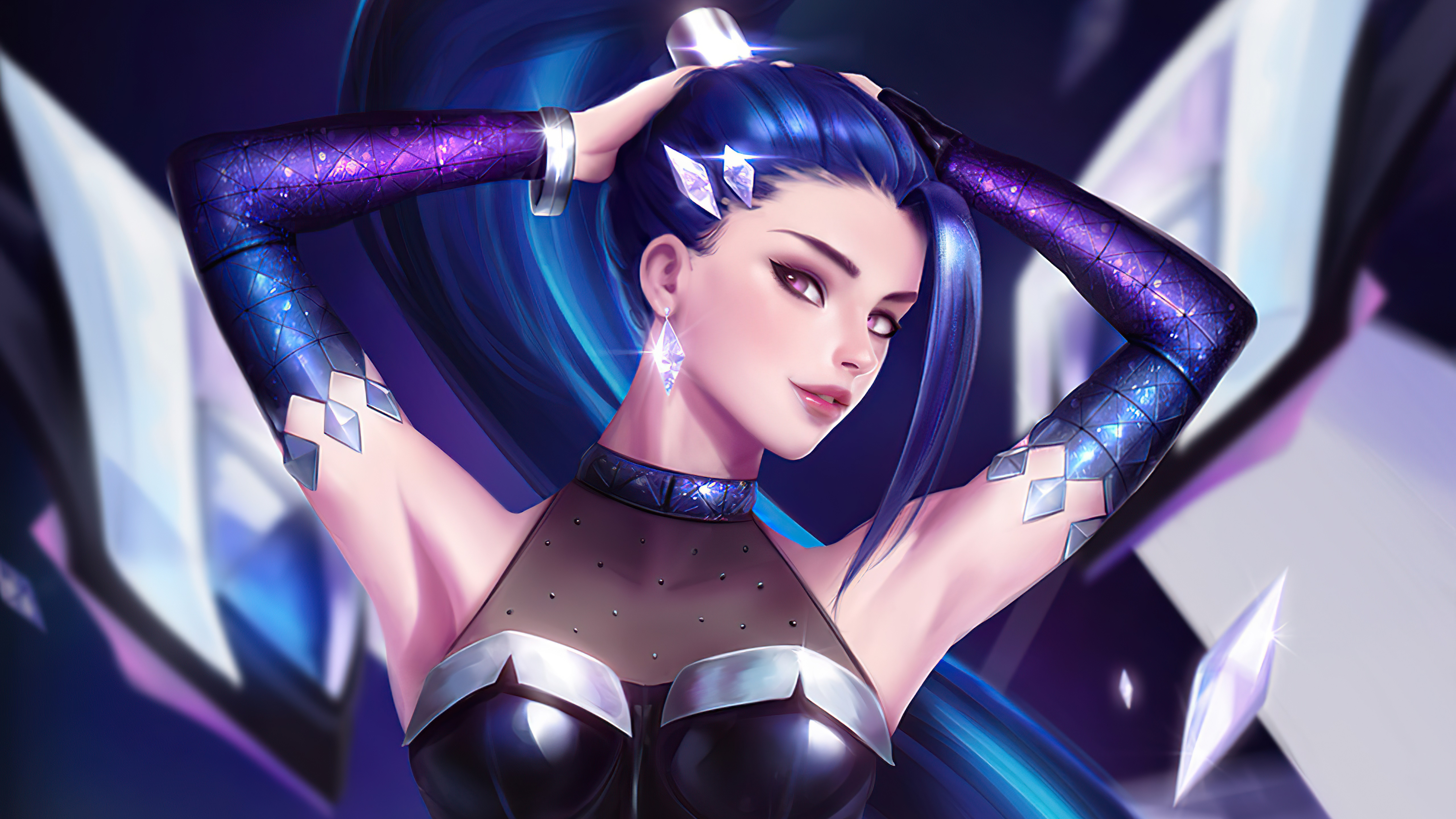 Akali from League of Legends KDA HD Wallpaper