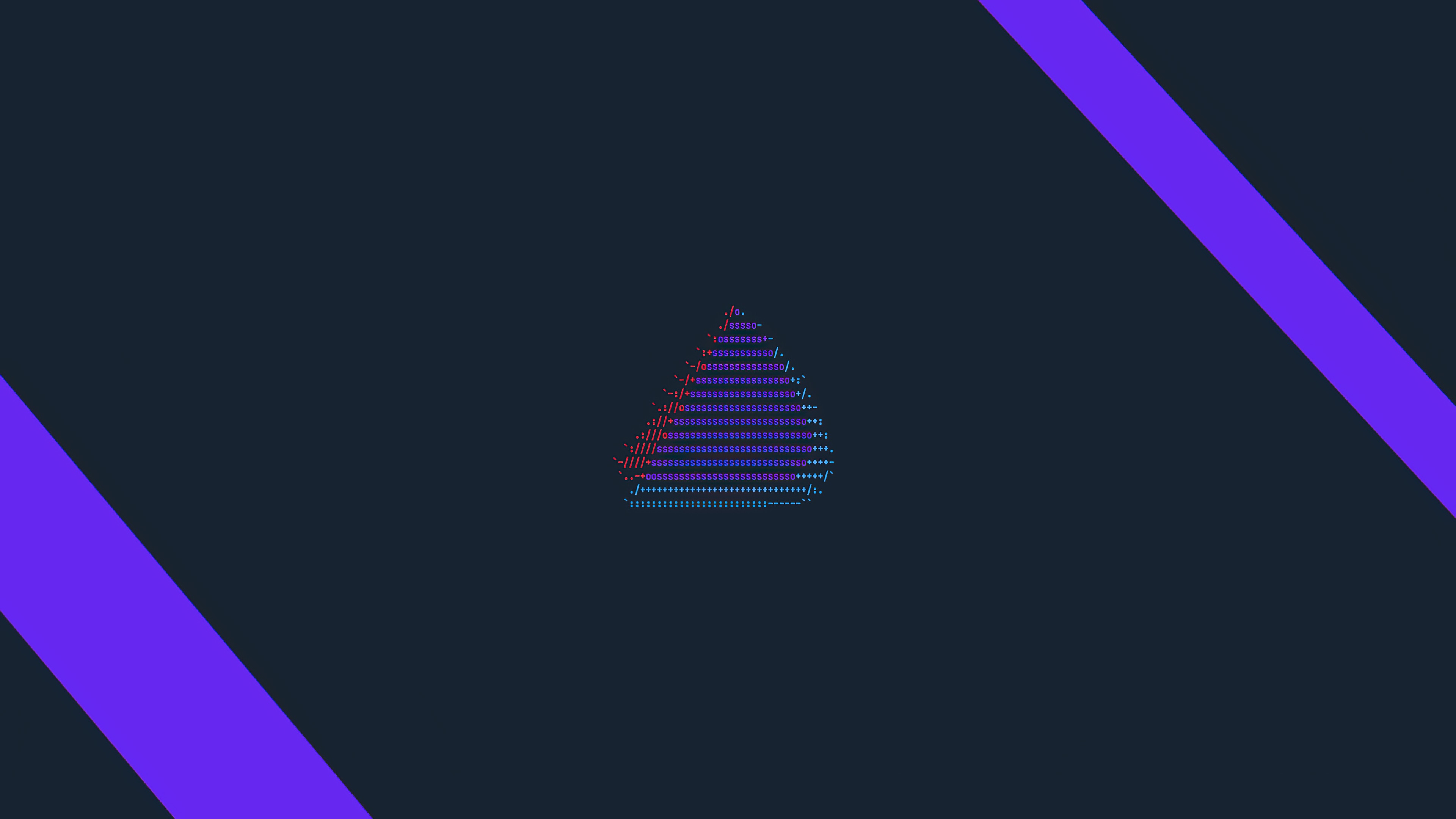 Minimalist dark background with abstract pyramid HD Wallpaper