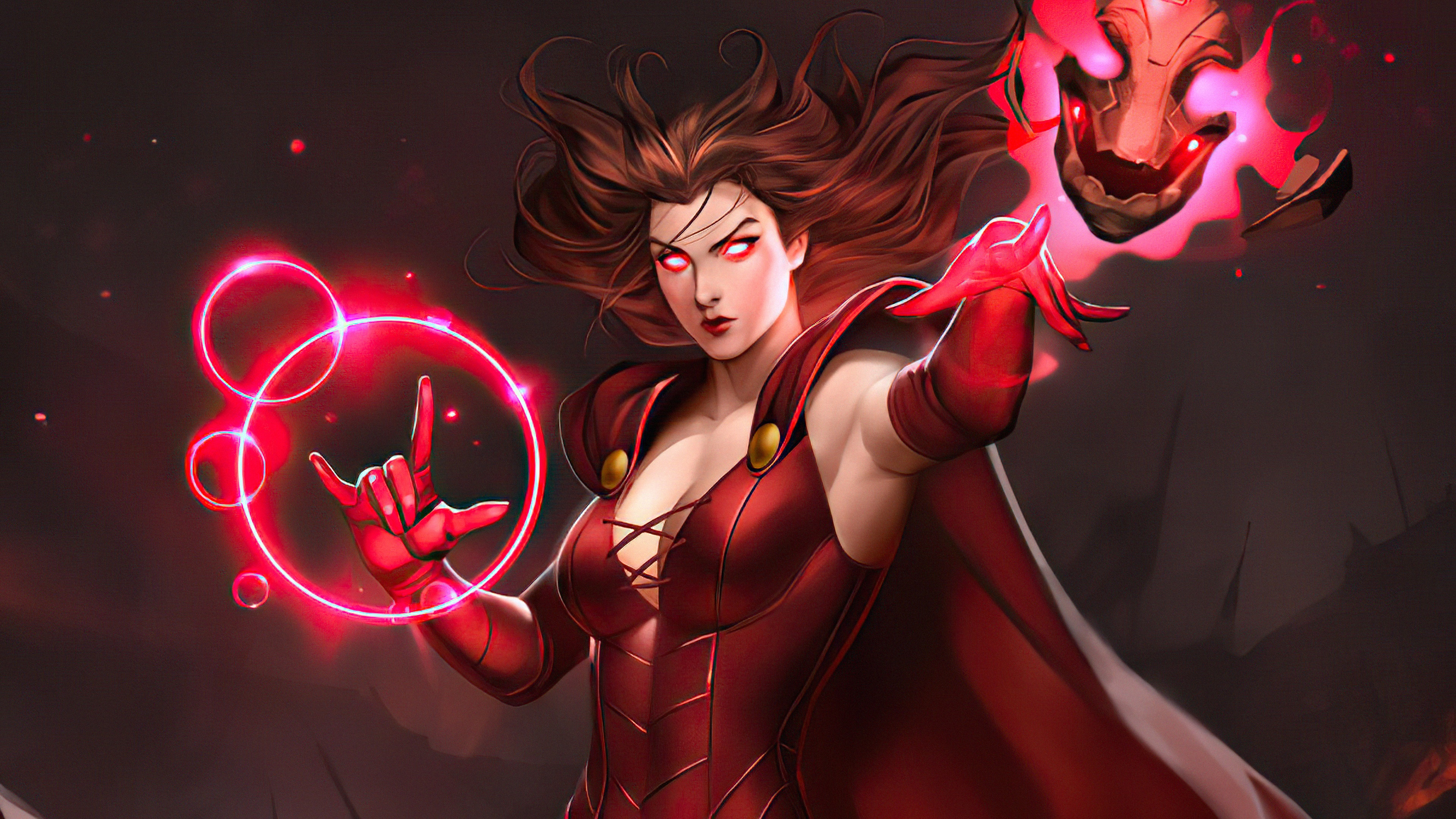 Scarlet Witch from Wanda Vision 4K HD Wallpaper