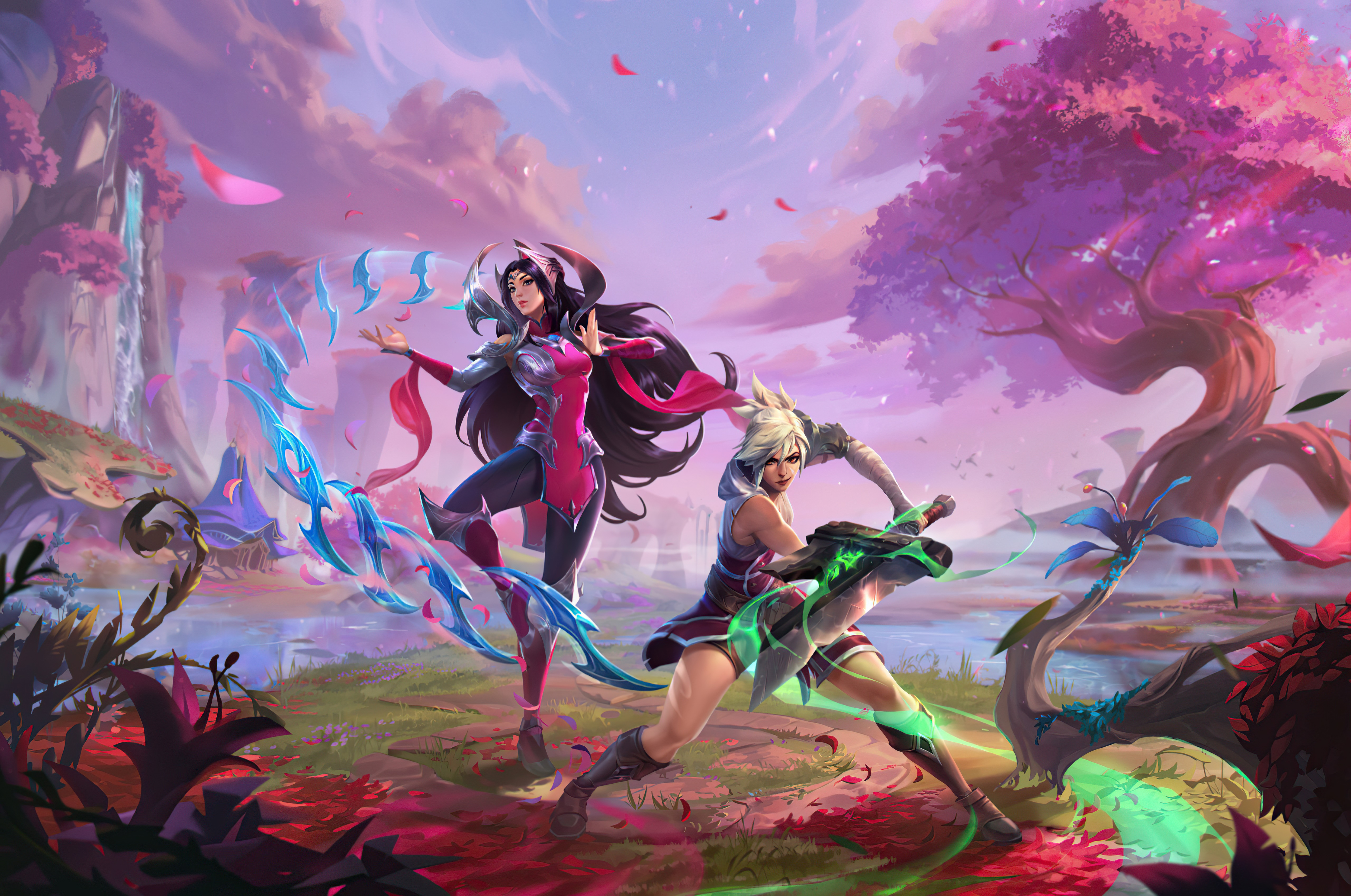Irelia and Ahri from League of Legends HD Wallpaper