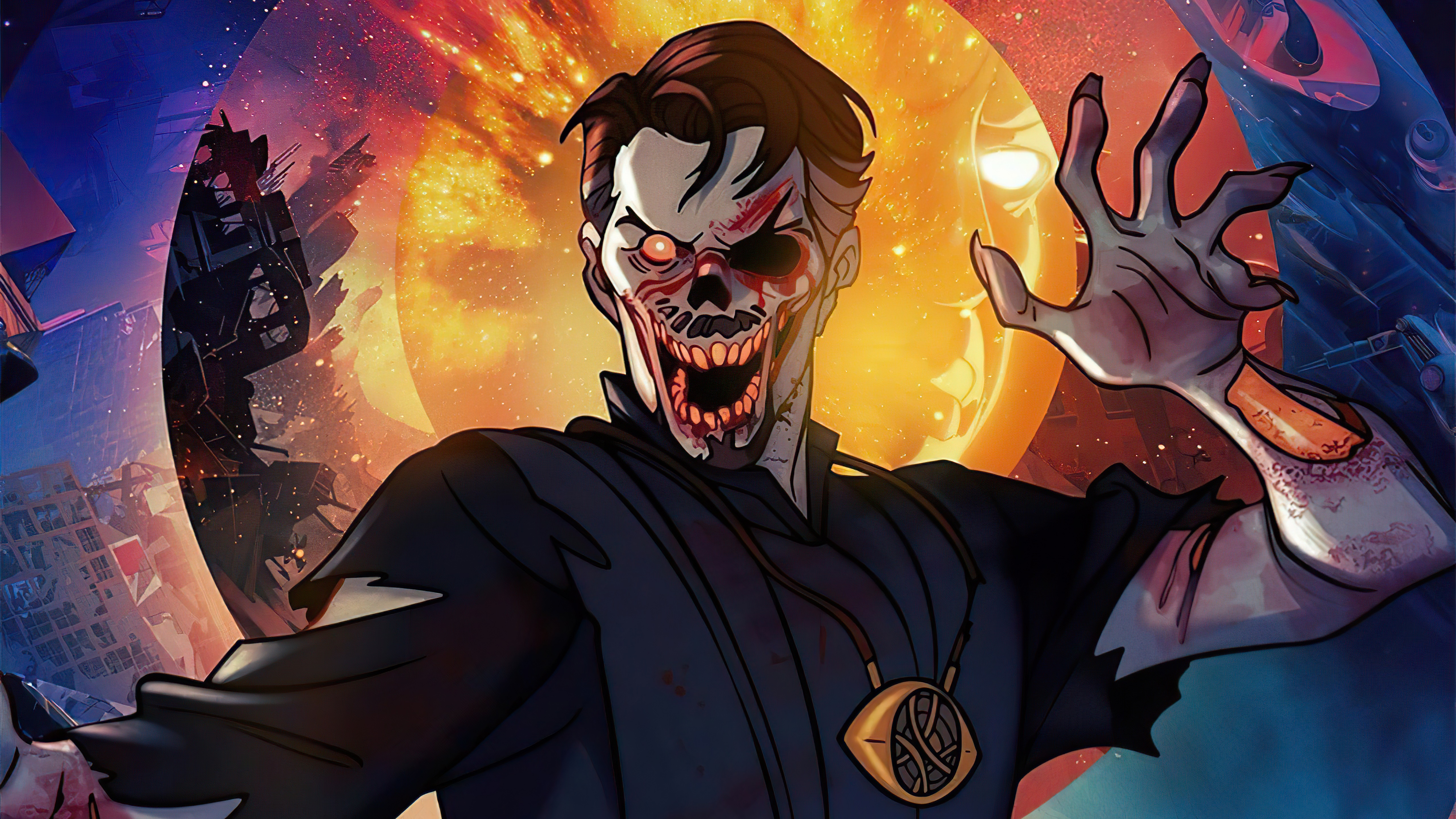 Zombie Doctor Strange from What If... HD Wallpaper