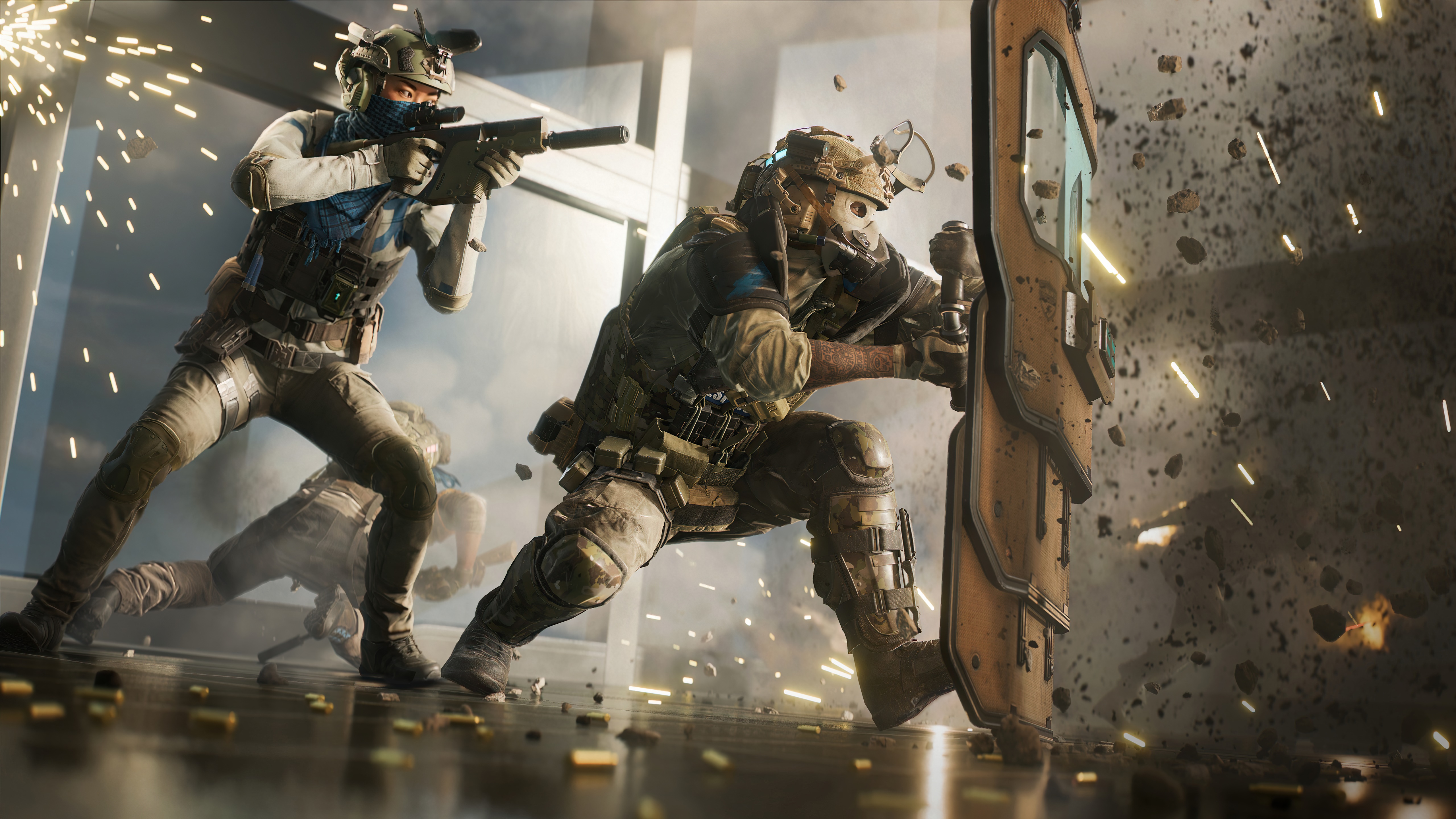 Battlefield 2042 soldiers in combat HD Wallpaper