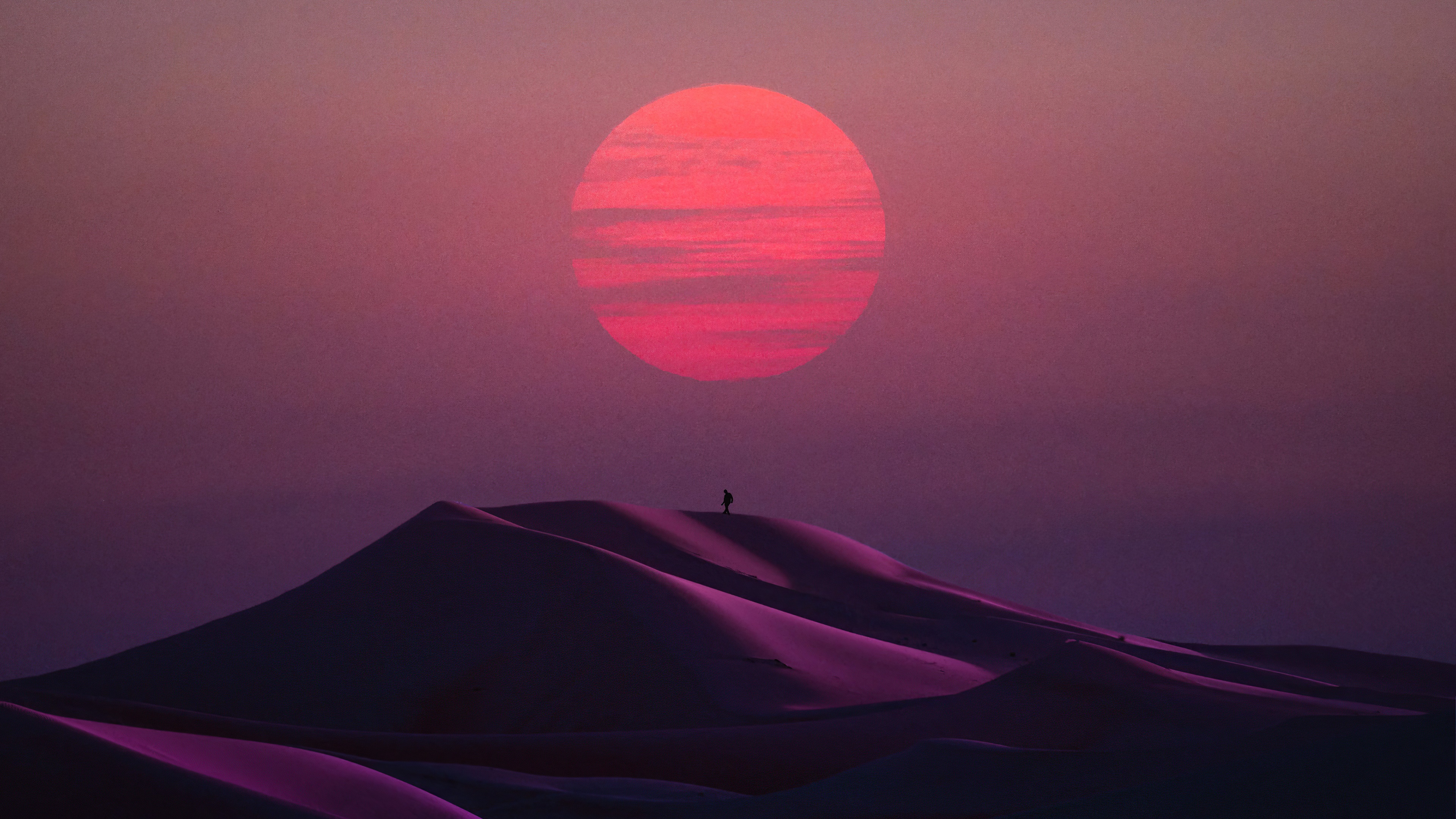 Outrun Digital Art 4K HD Wallpaper