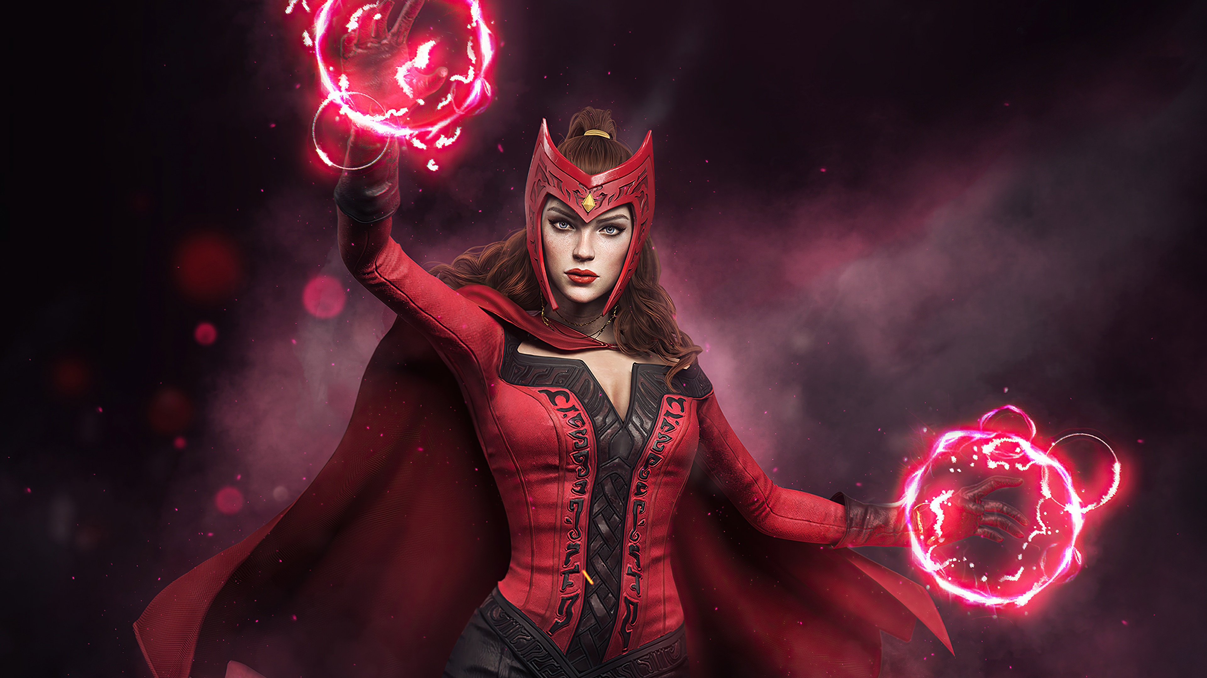 Scarlet Witch from Wanda Vision 4K HD Wallpaper