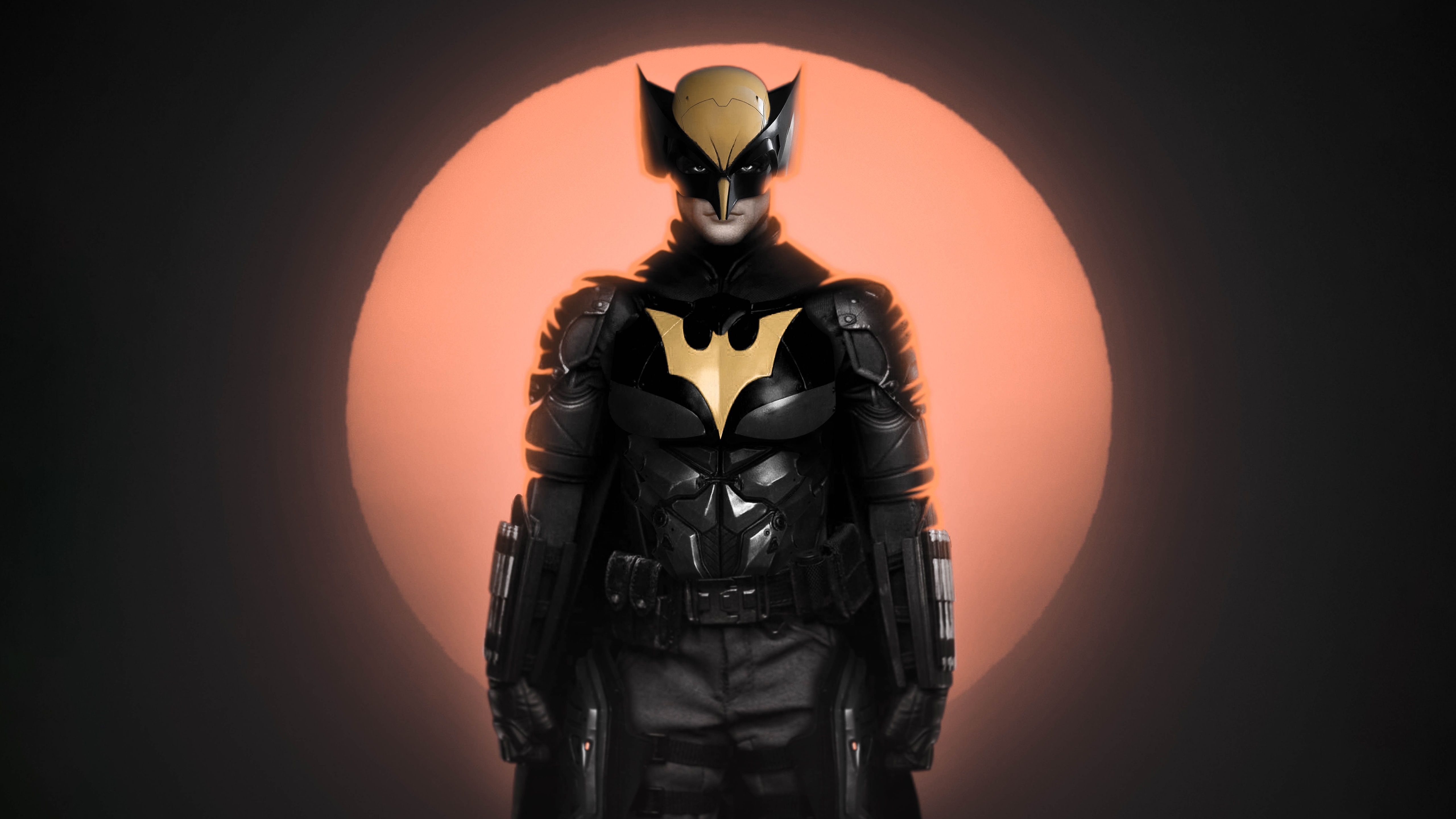Wolverine Batman Hybrid Costume HD Wallpaper