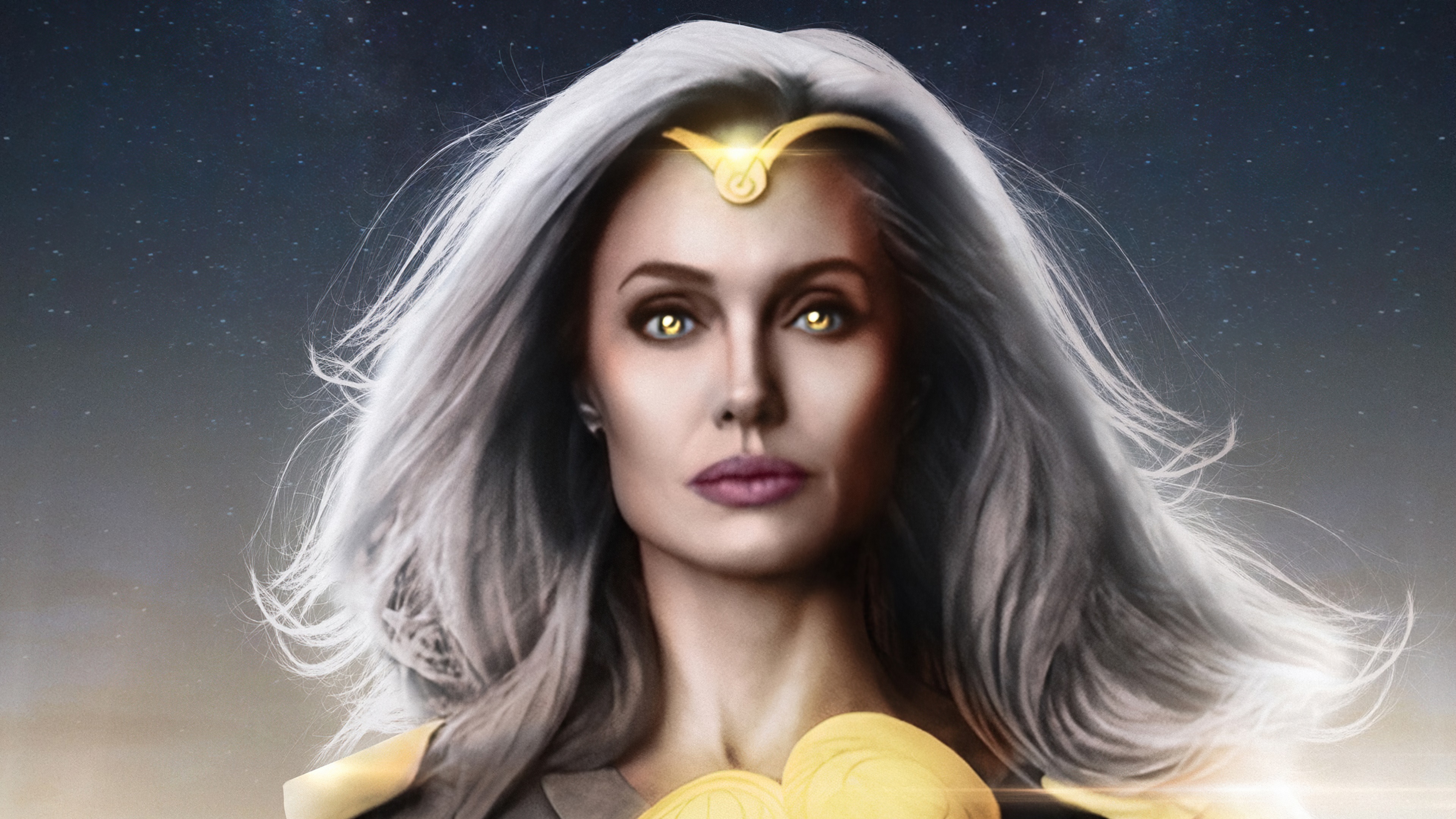Thena from Eternals 4K HD Wallpaper