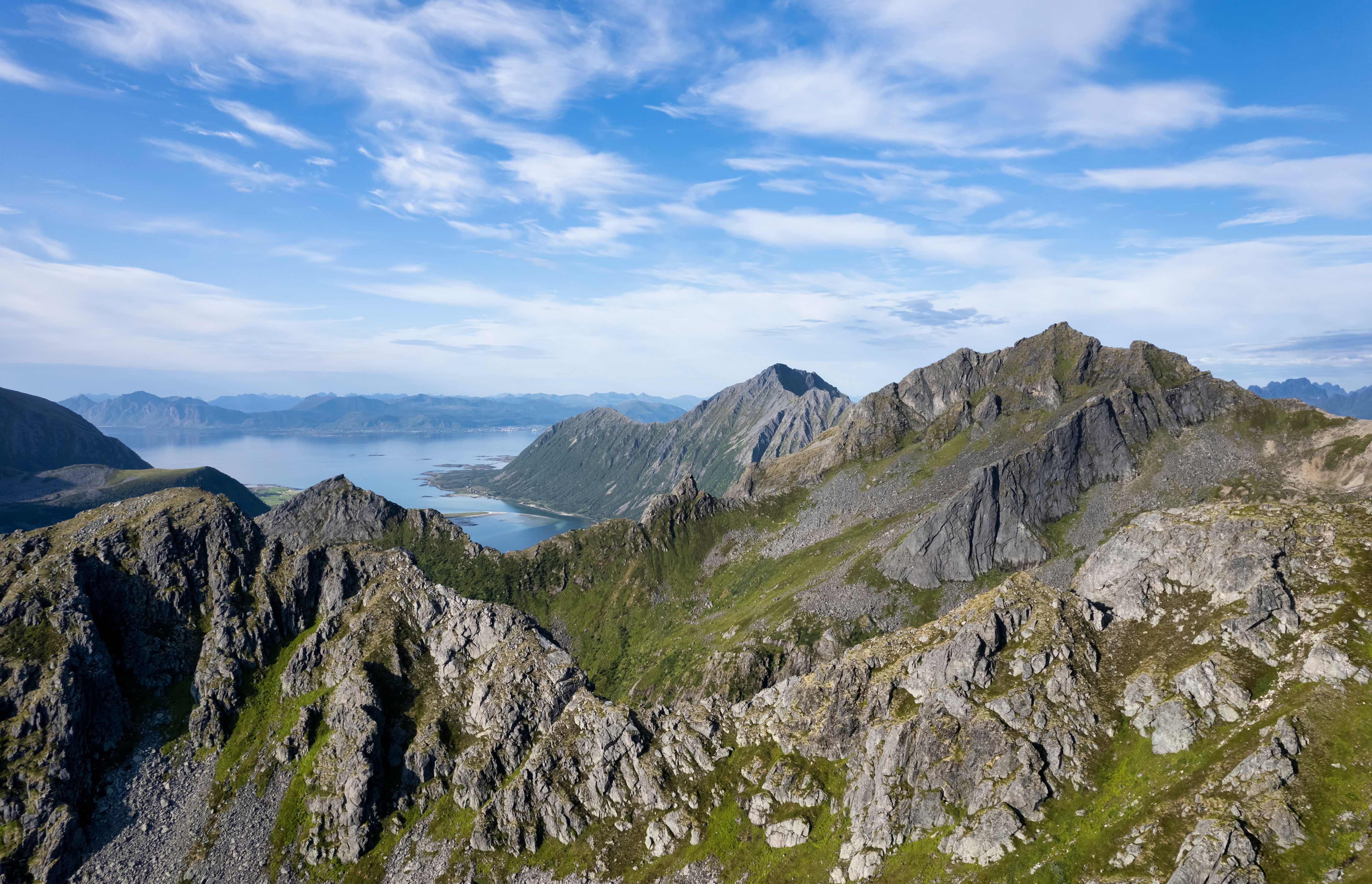Mountains and Fjord in Lofoten, Norway HD Wallpaper