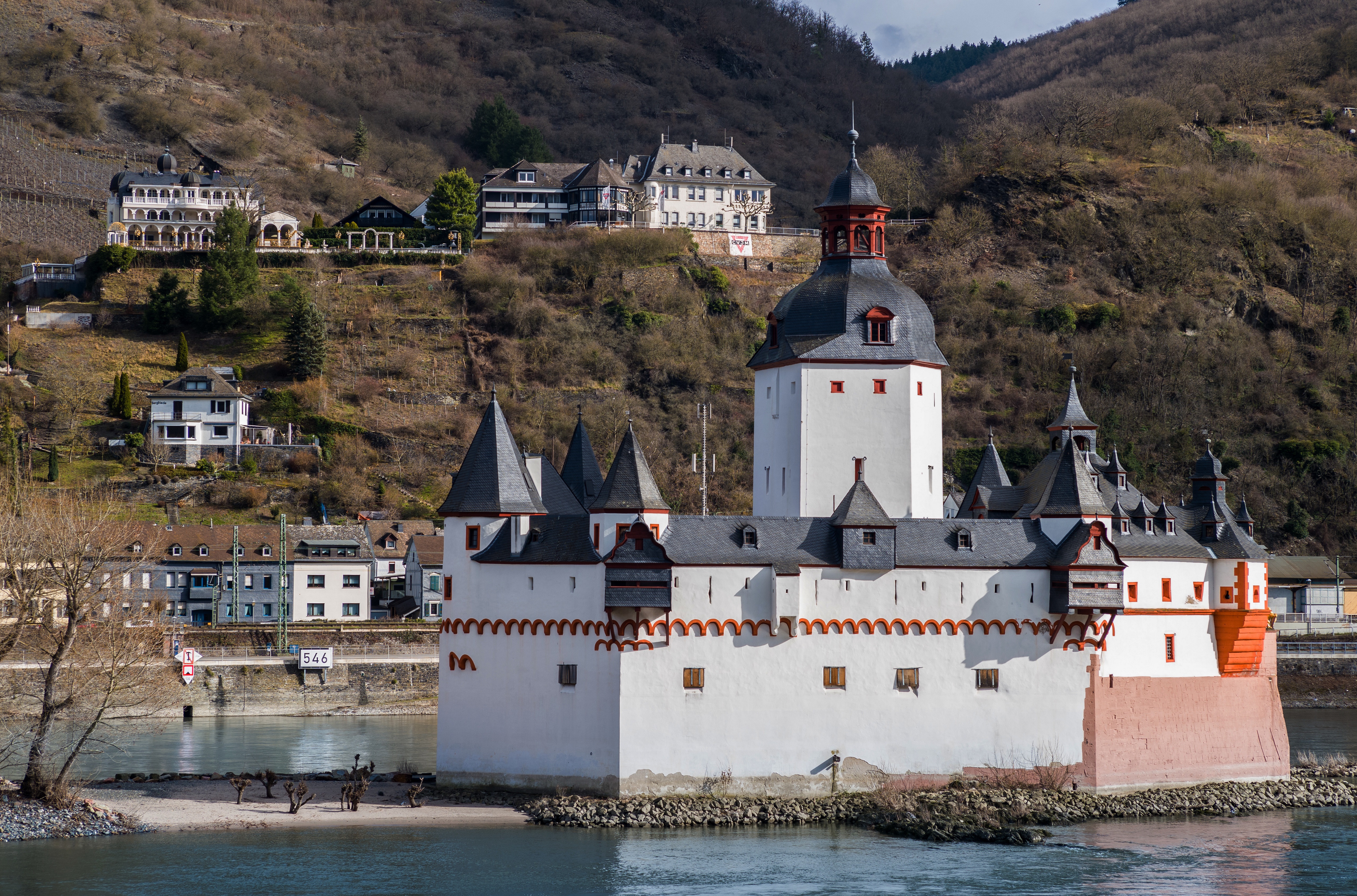 Katz Castle in Kaub, Germany HD Wallpaper