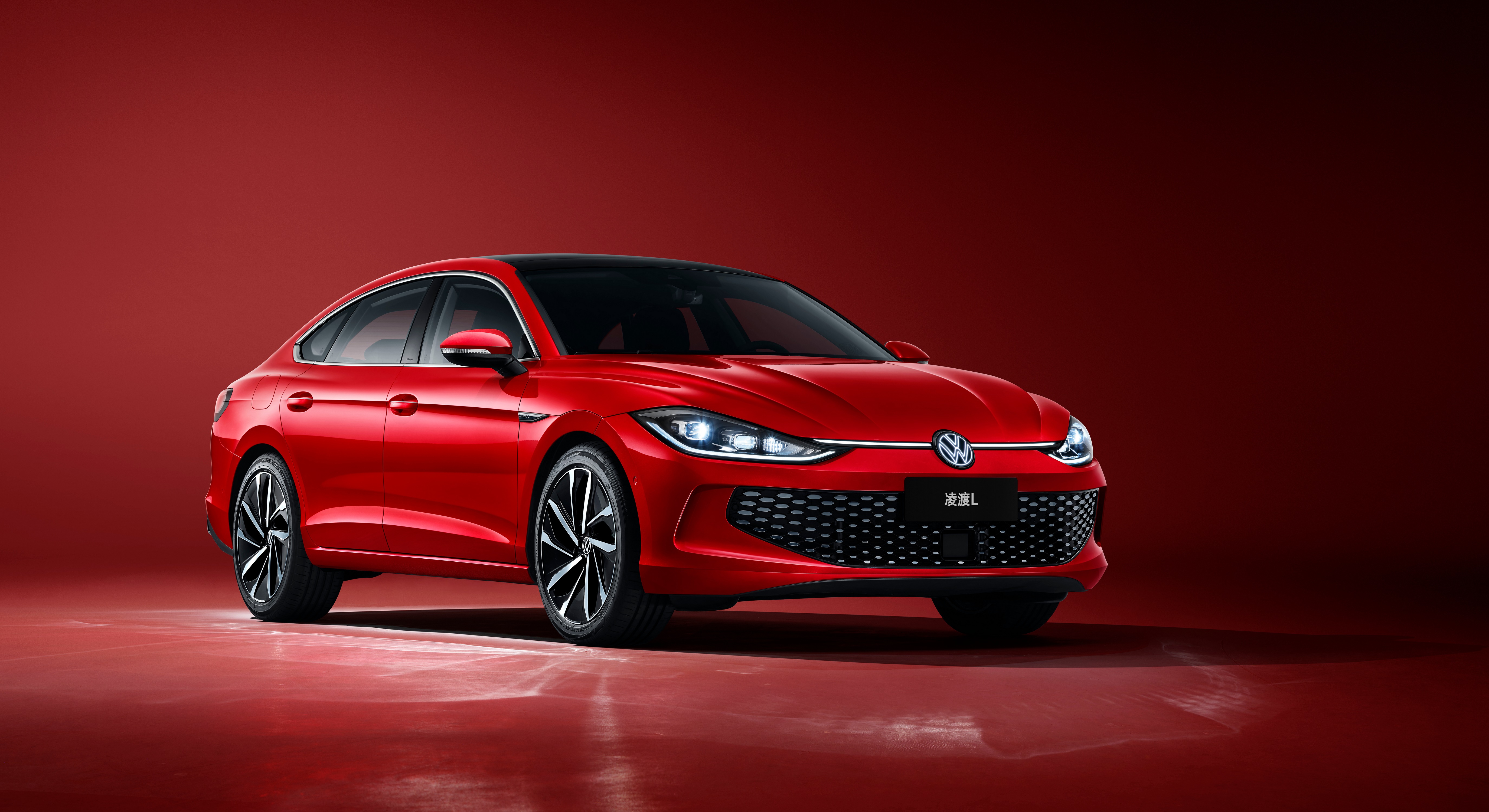 Red Volkswagen Lamando L 280 TSI 2022 HD Wallpaper