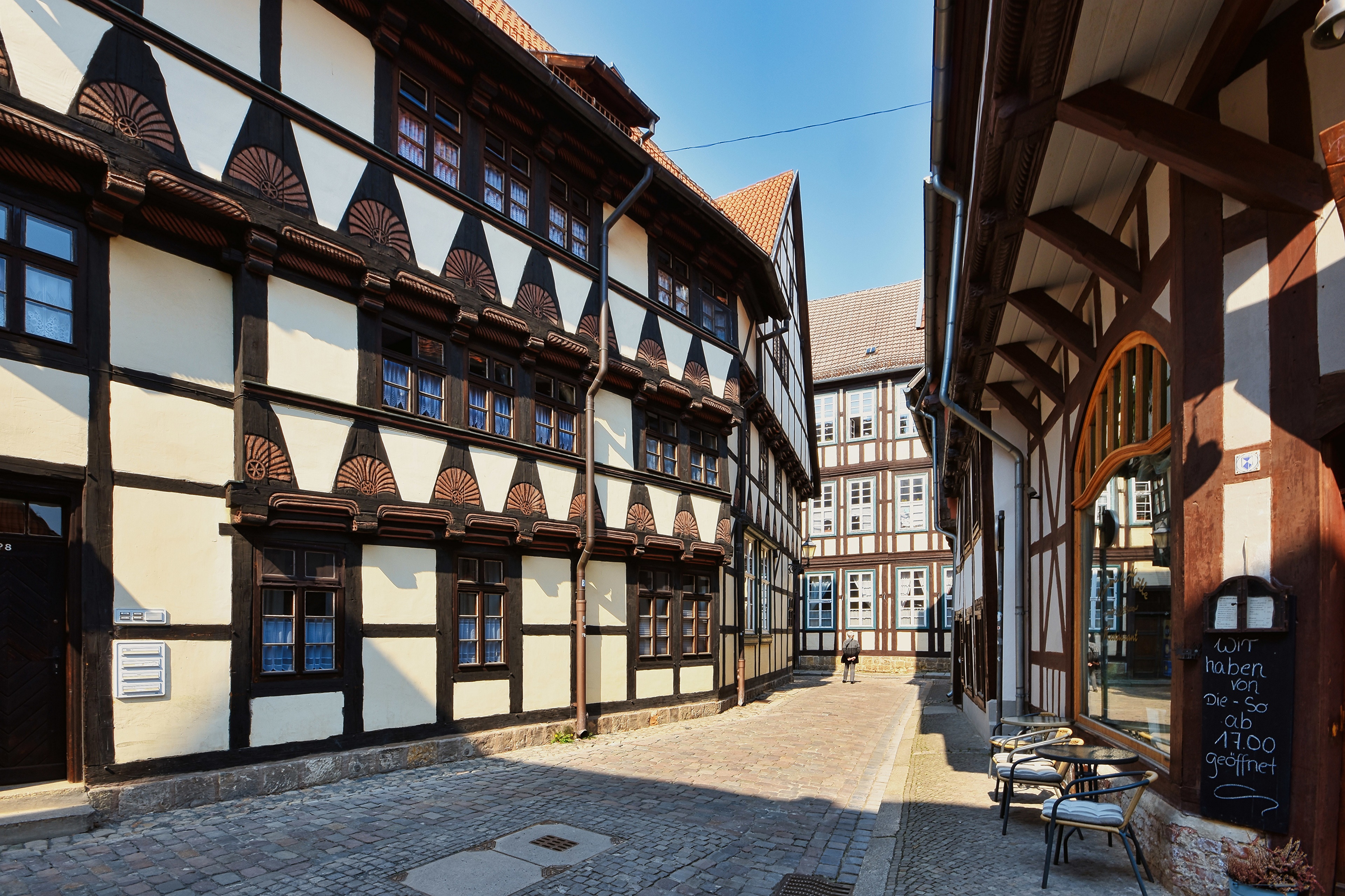 4K Quedlinburg Germany Timber-Framed Houses Street HD Wallpaper