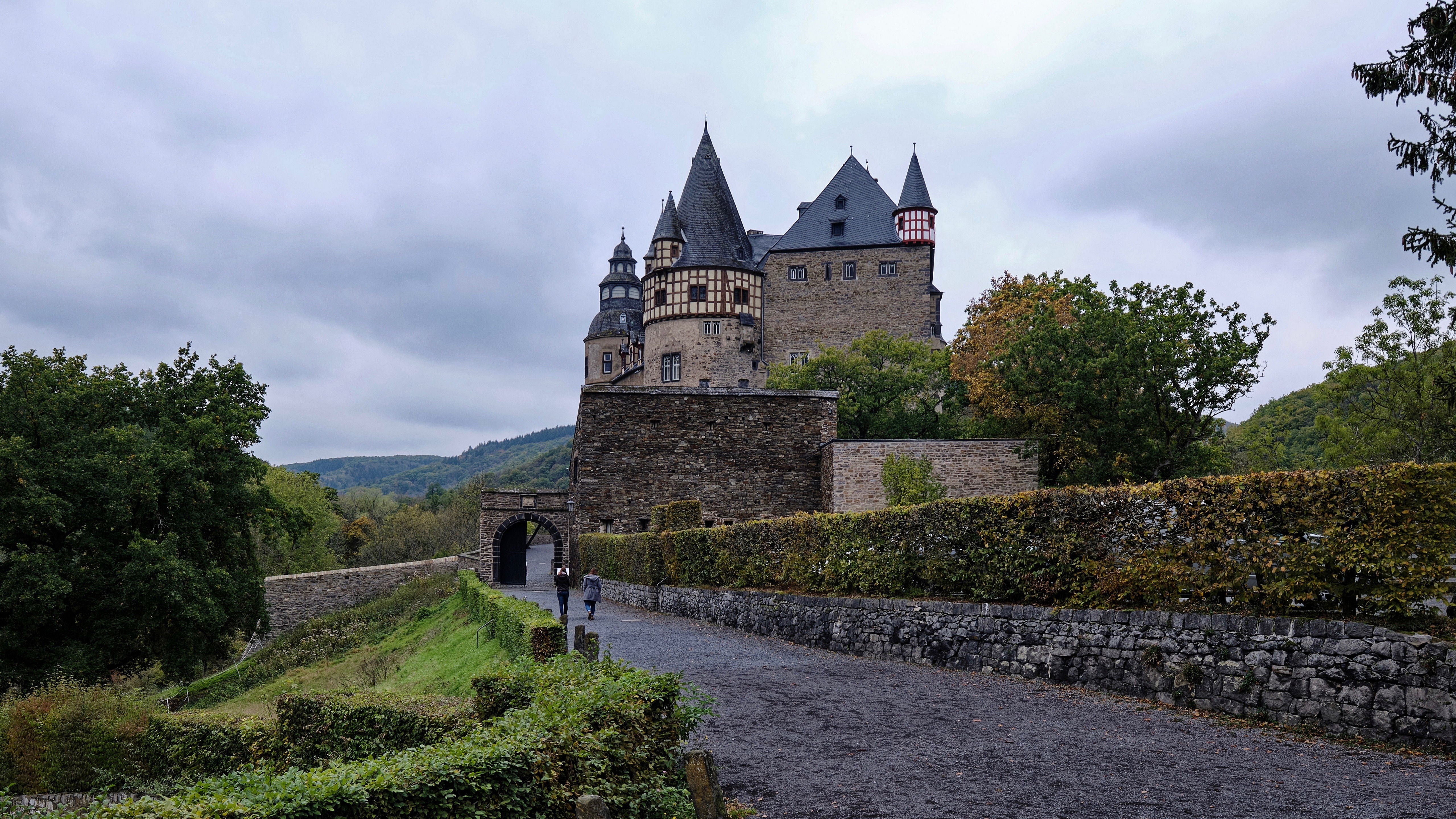 Castle in Germany with Towers HD Wallpaper