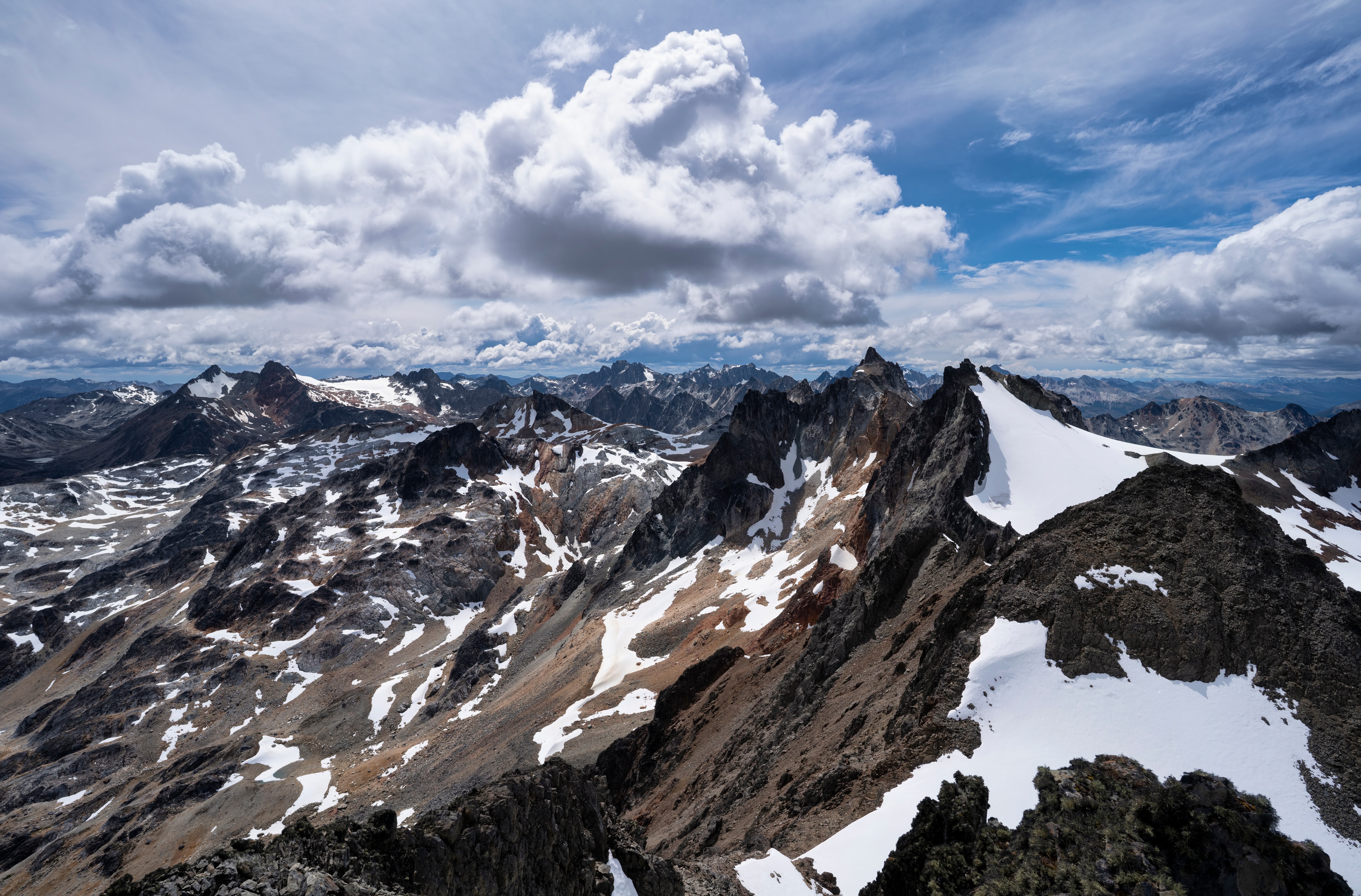 Patagonia Mountains Argentina Clouds HD Wallpaper