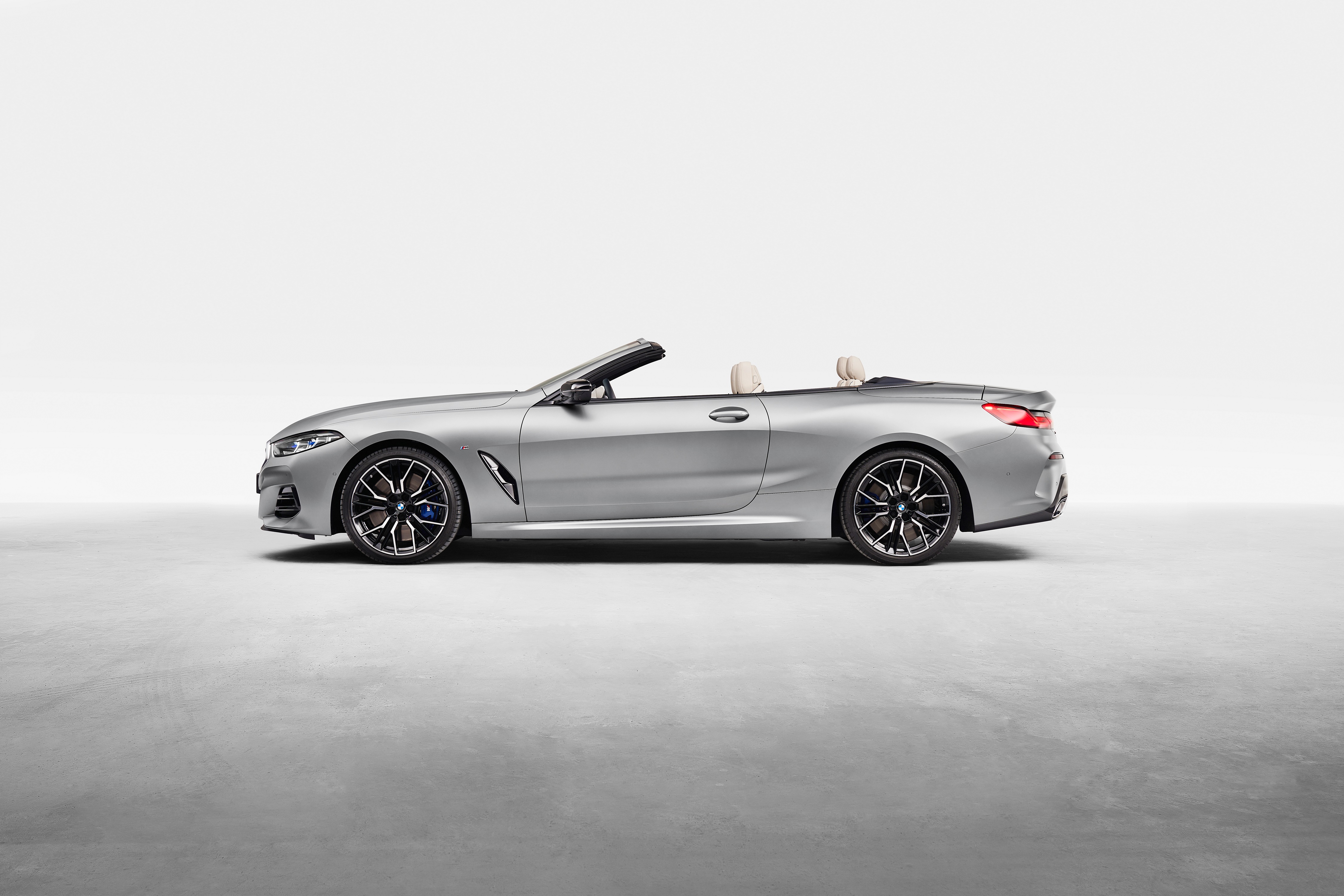 2022 BMW M850i xDrive Cabriolet Silver Color Metallic HD Wallpaper