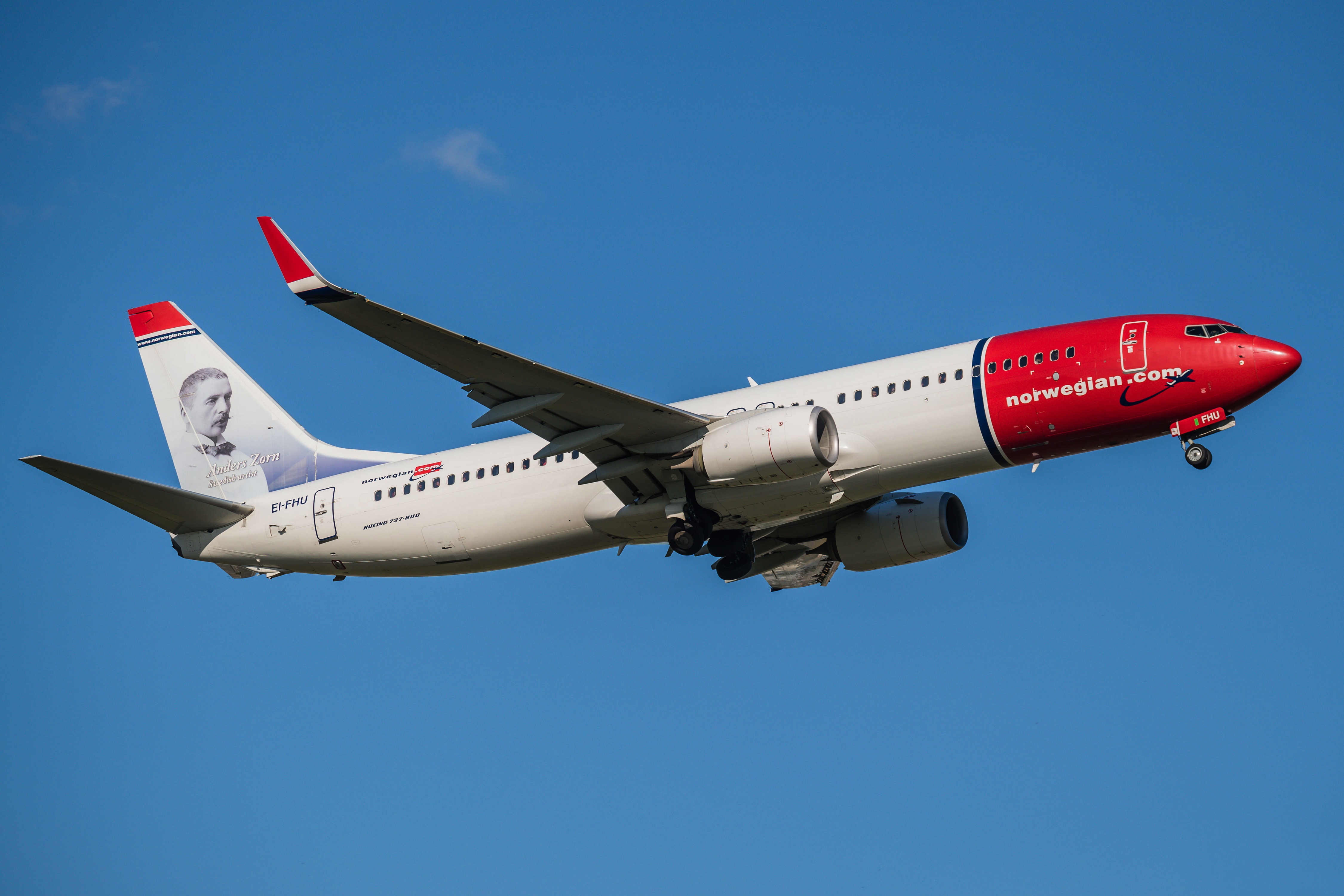 Boeing 737-800 of Norwegian Air HD Wallpaper