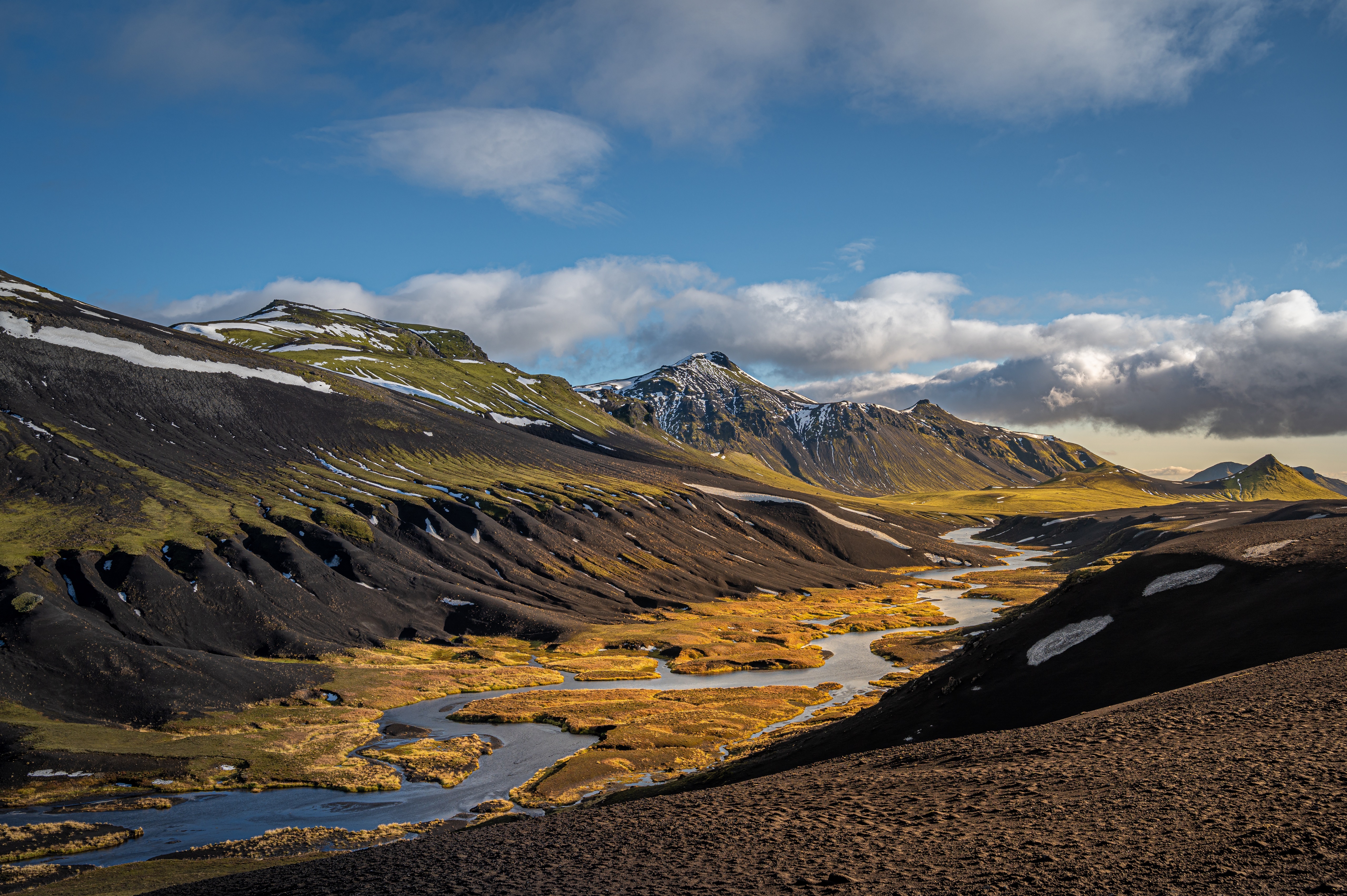 Fjallabak Iceland Mountains Scenery HD Wallpaper