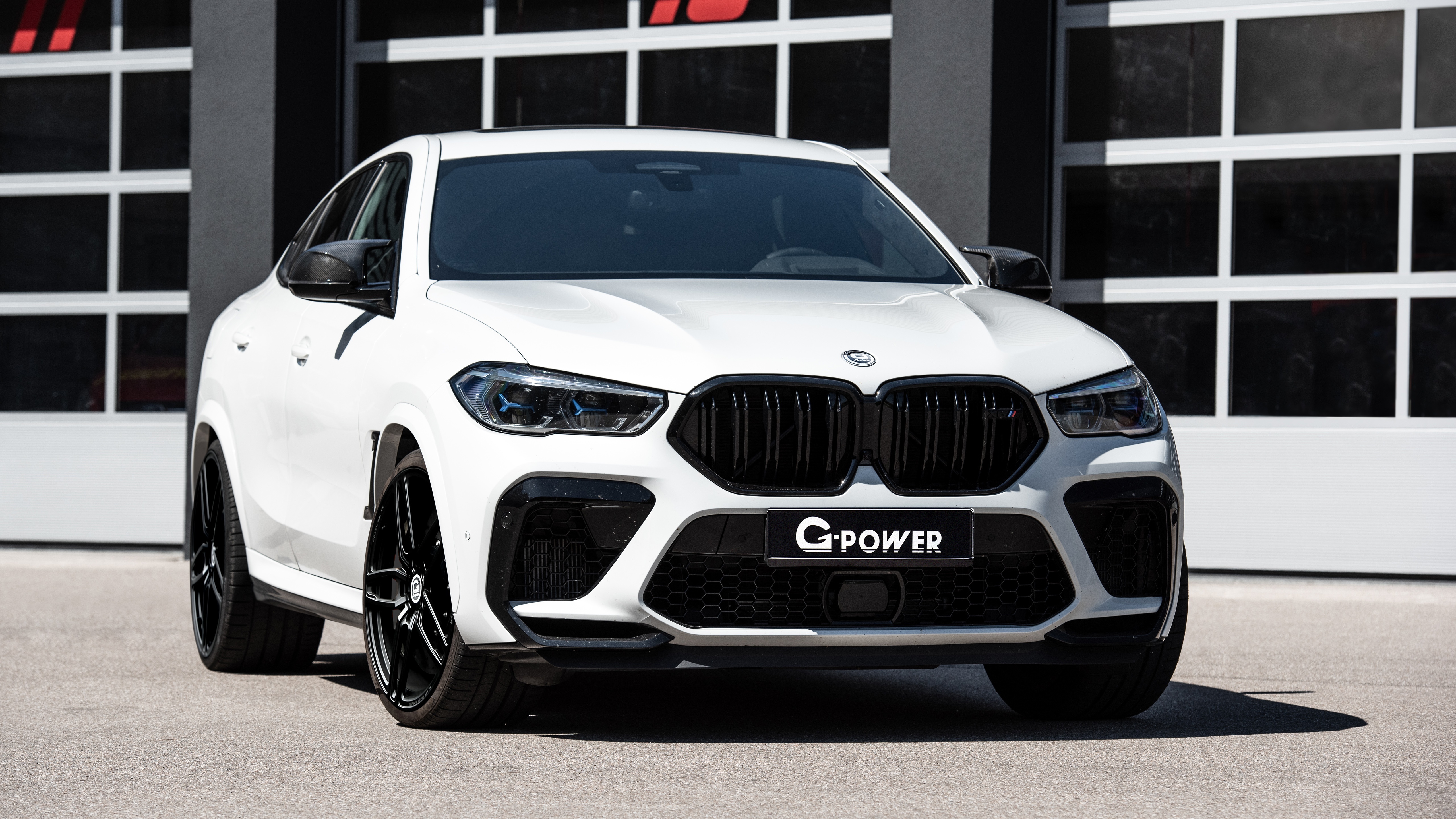 White BMW X6M G06 Crossover by G-POWER HD Wallpaper