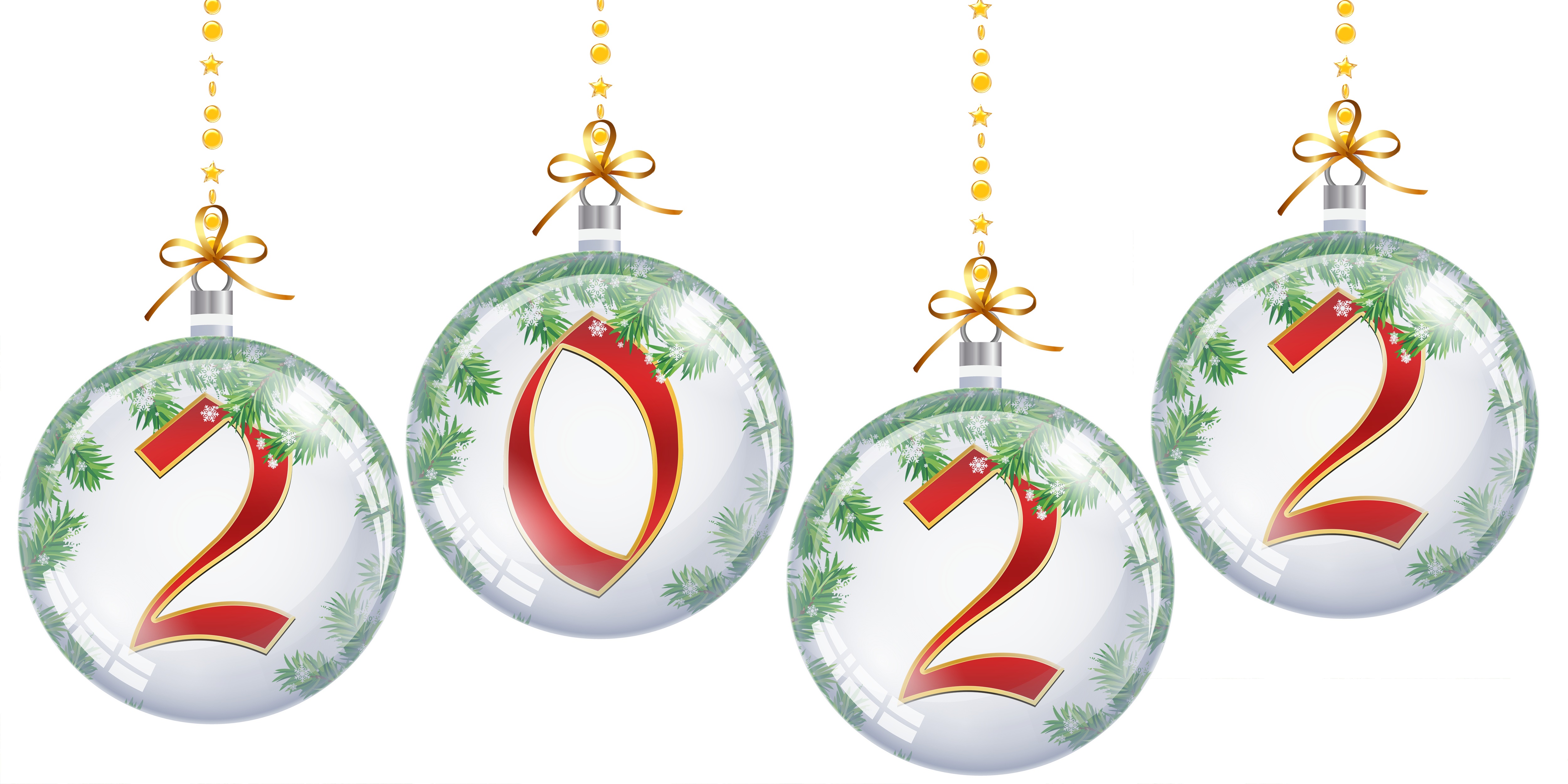 Christmas ornaments with the year 2022 HD Wallpaper