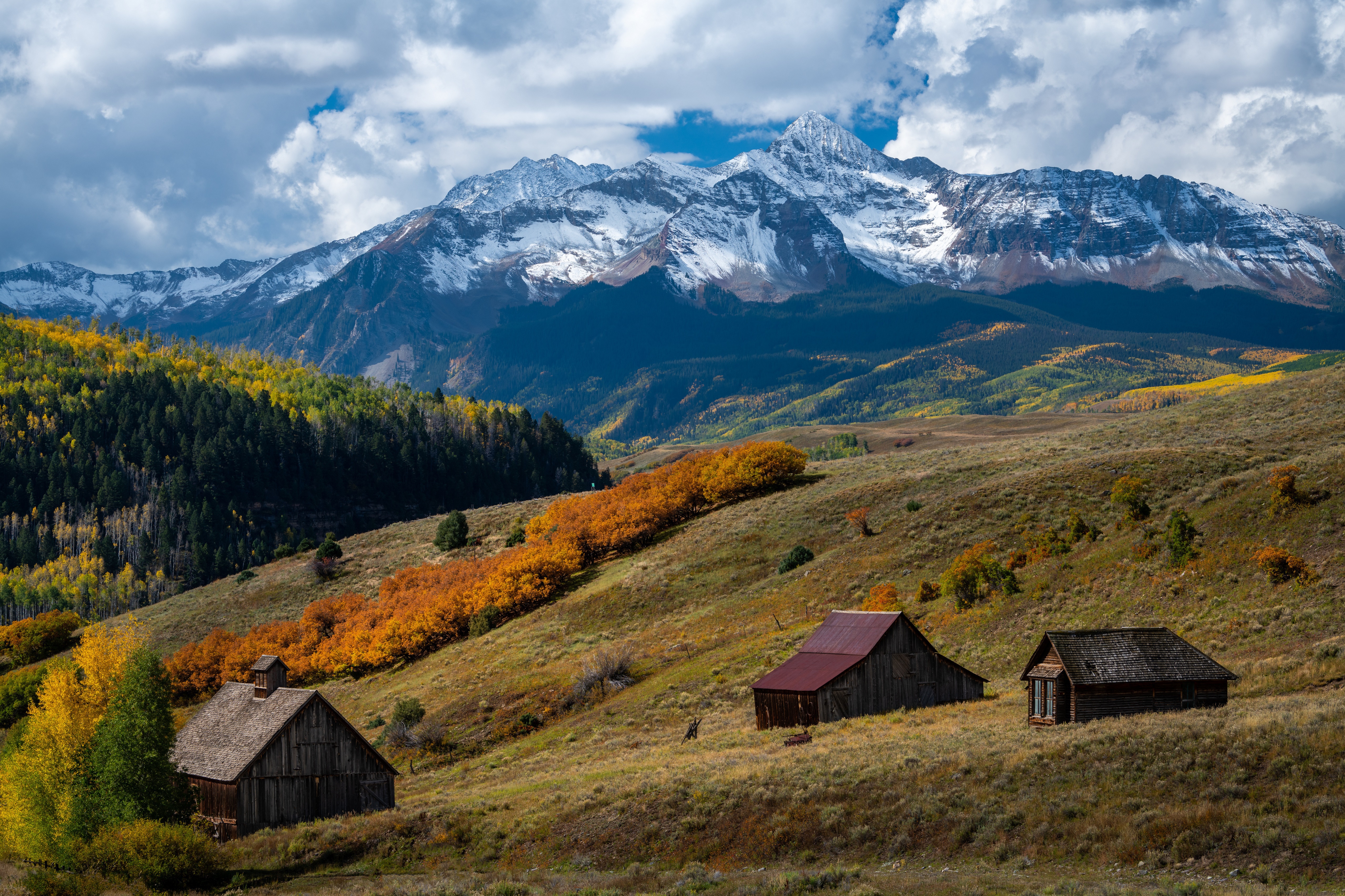San Juan Mountains in Autumn, USA HD Wallpaper