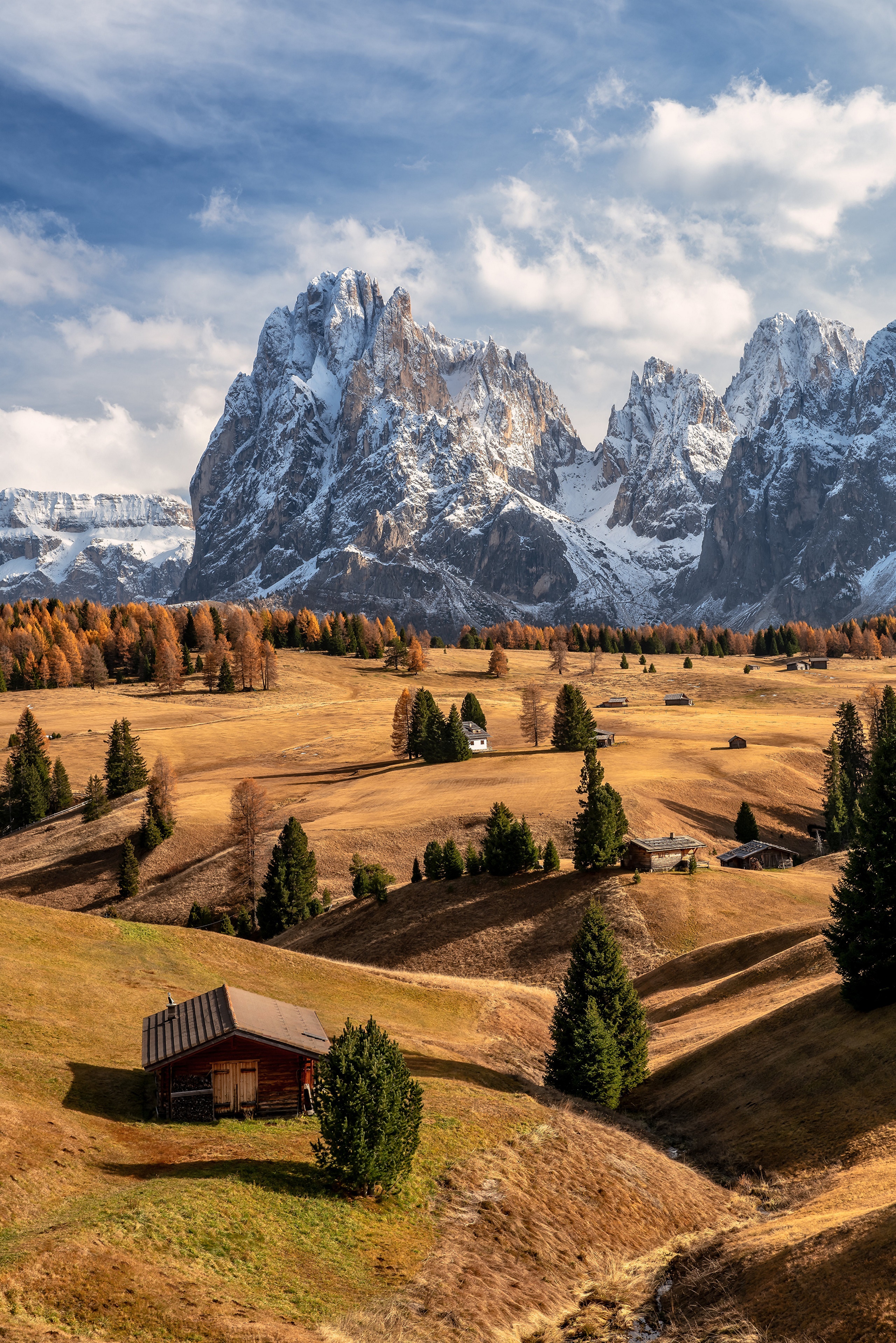 Autumn in the Dolomites, South Tyrol, Italy HD Phone Wallpaper