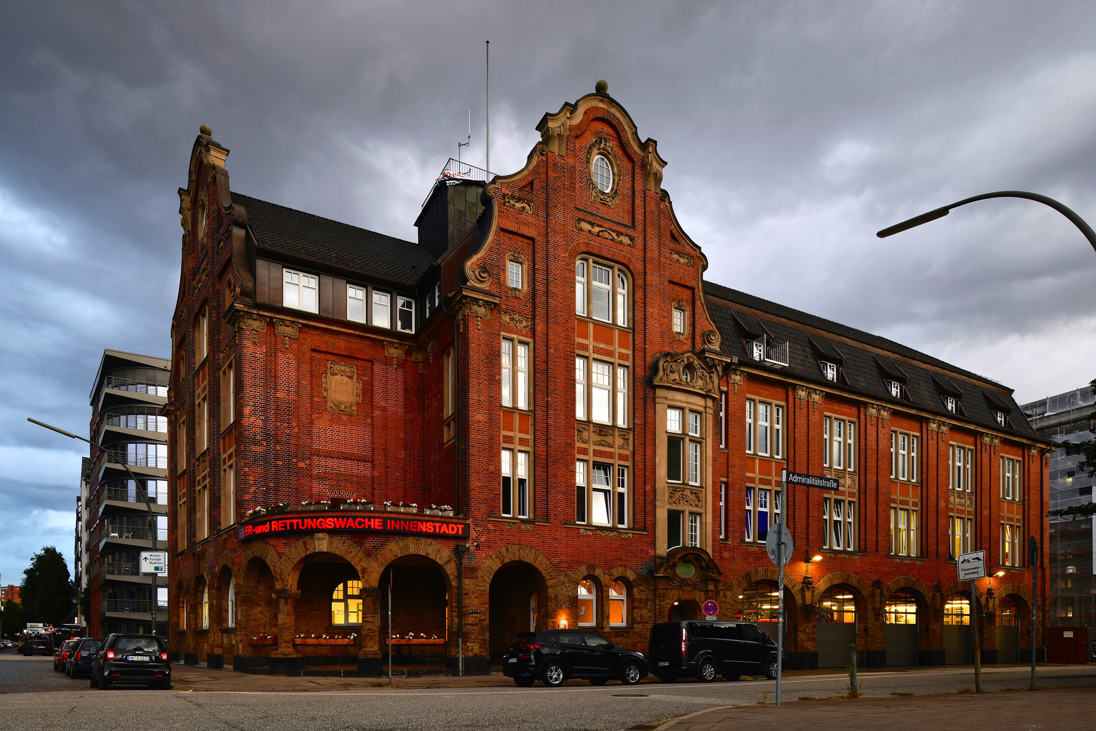 4K Hamburg Germany Fire Station HD Wallpaper