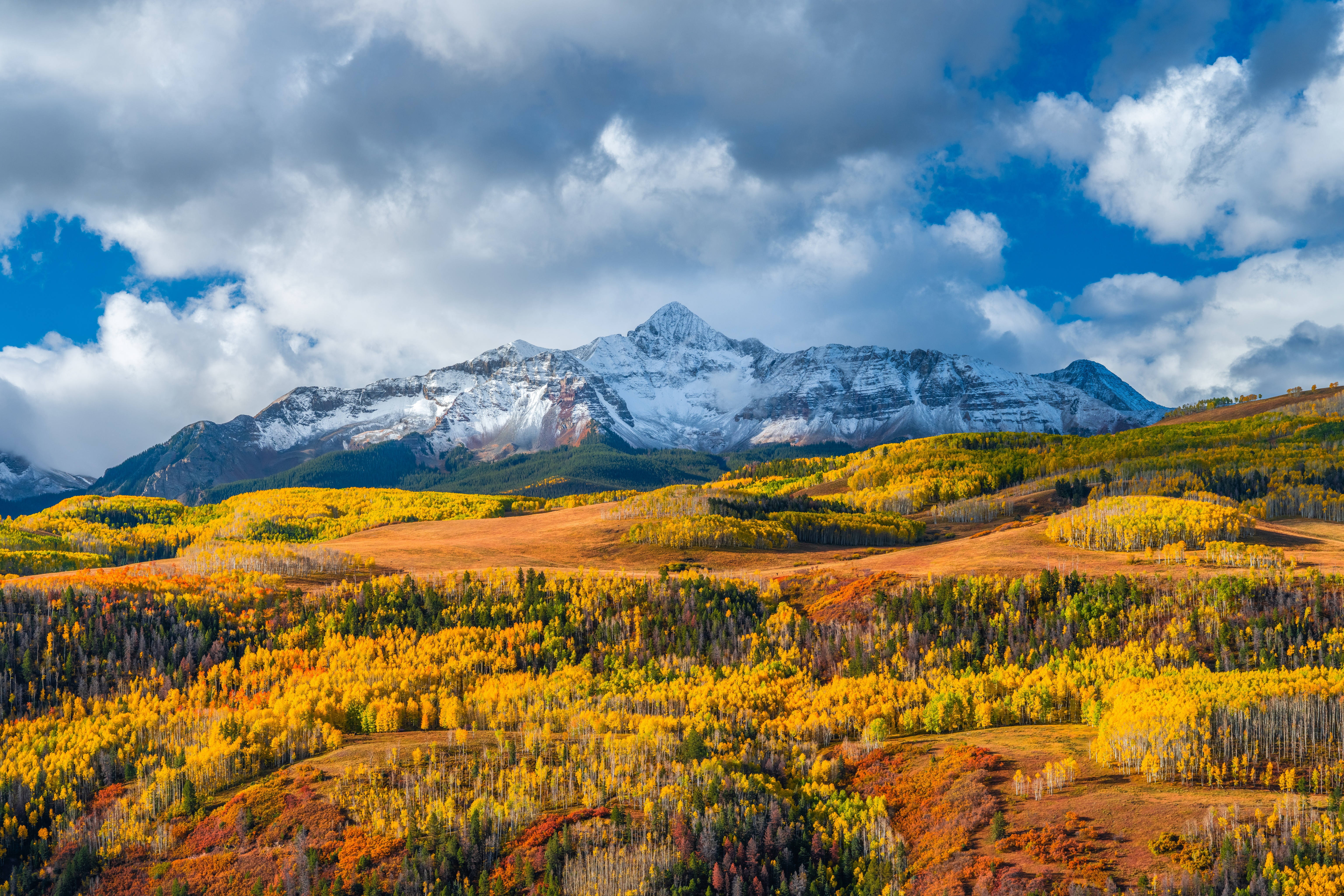 Wilson Peak in Colorado during Autumn HD Wallpaper