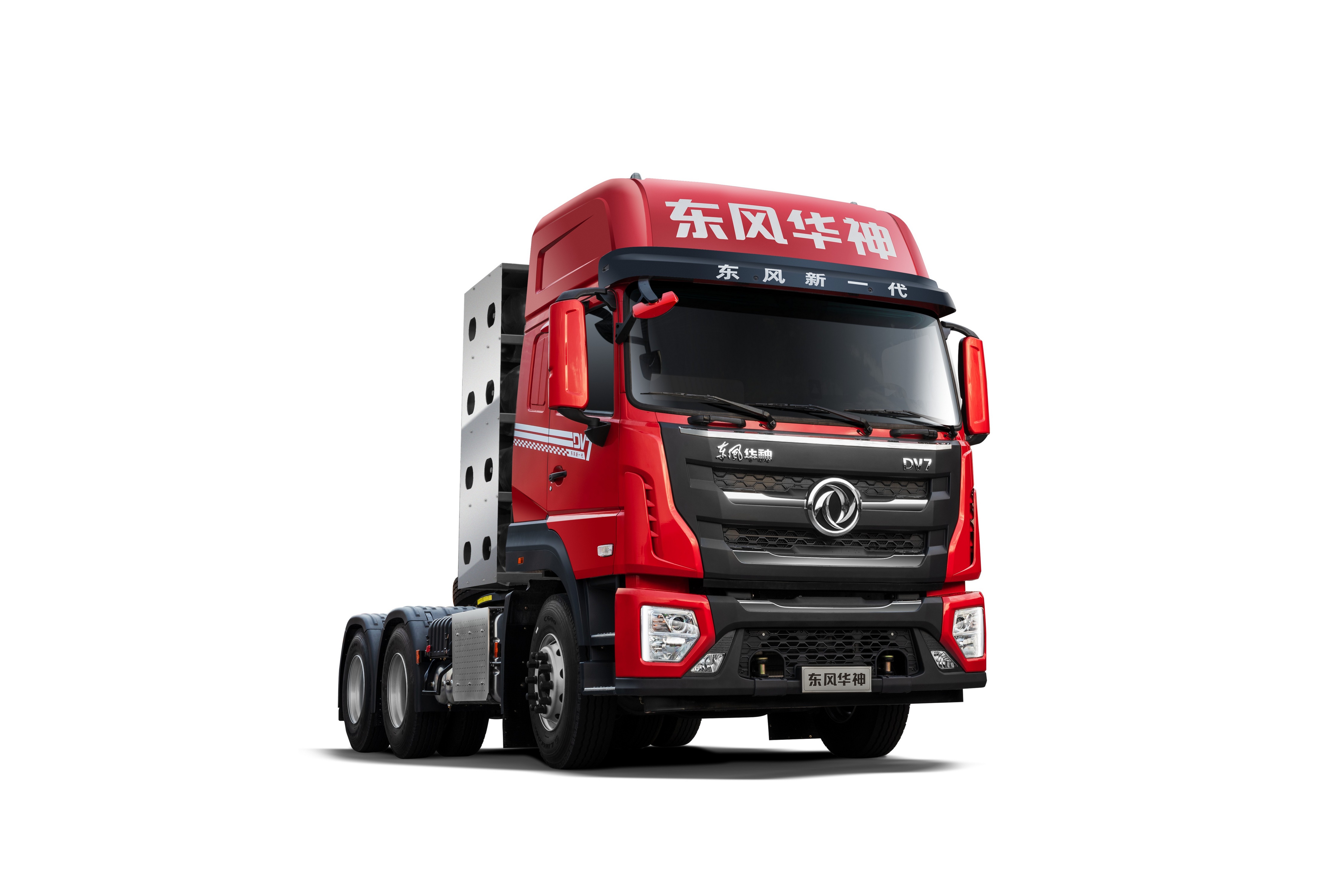Red Dongfeng Huashen DV7 Truck HD Wallpaper