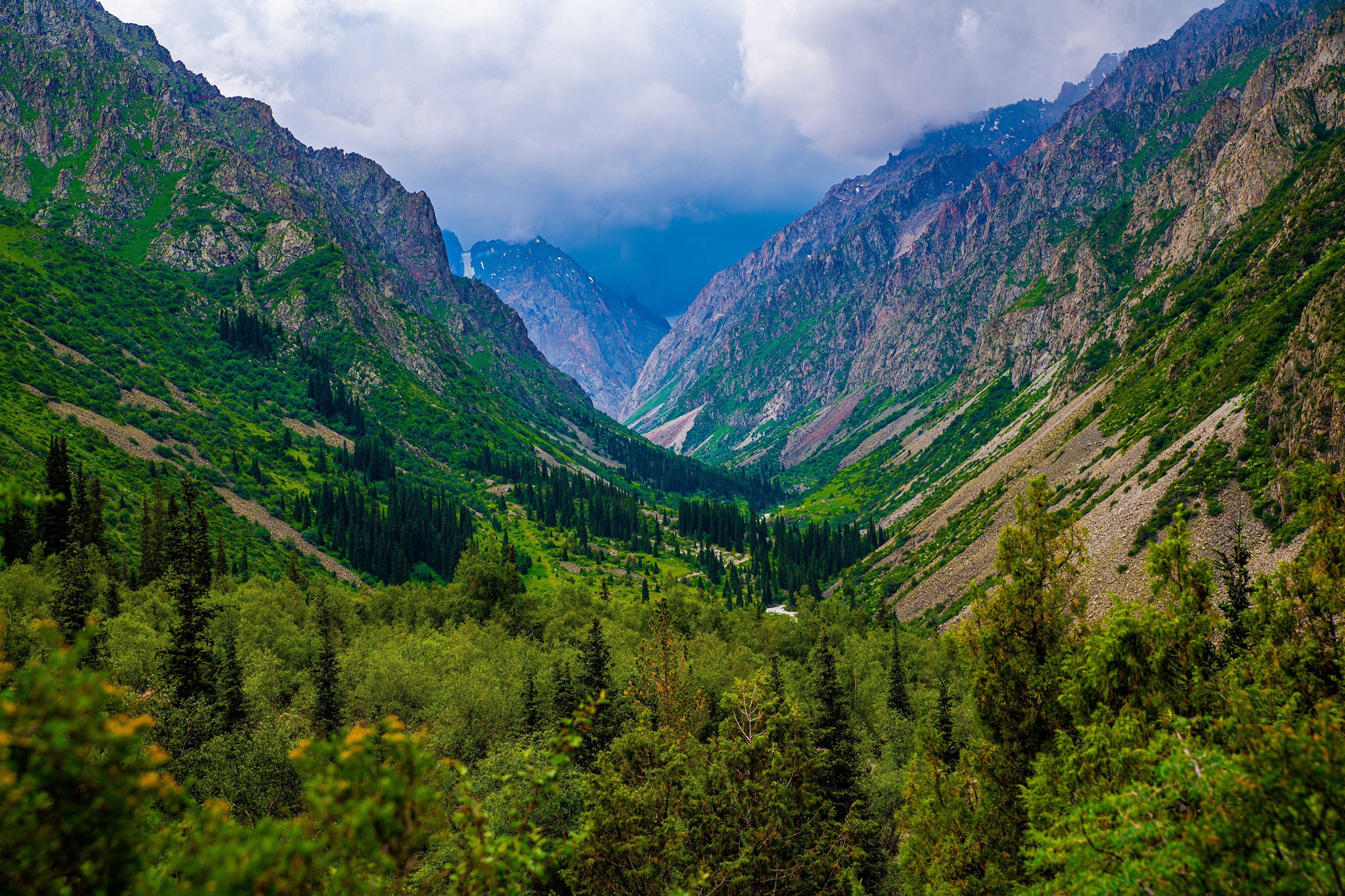 Ala Archa National Park, Kyrgyzstan Mountains HD Wallpaper