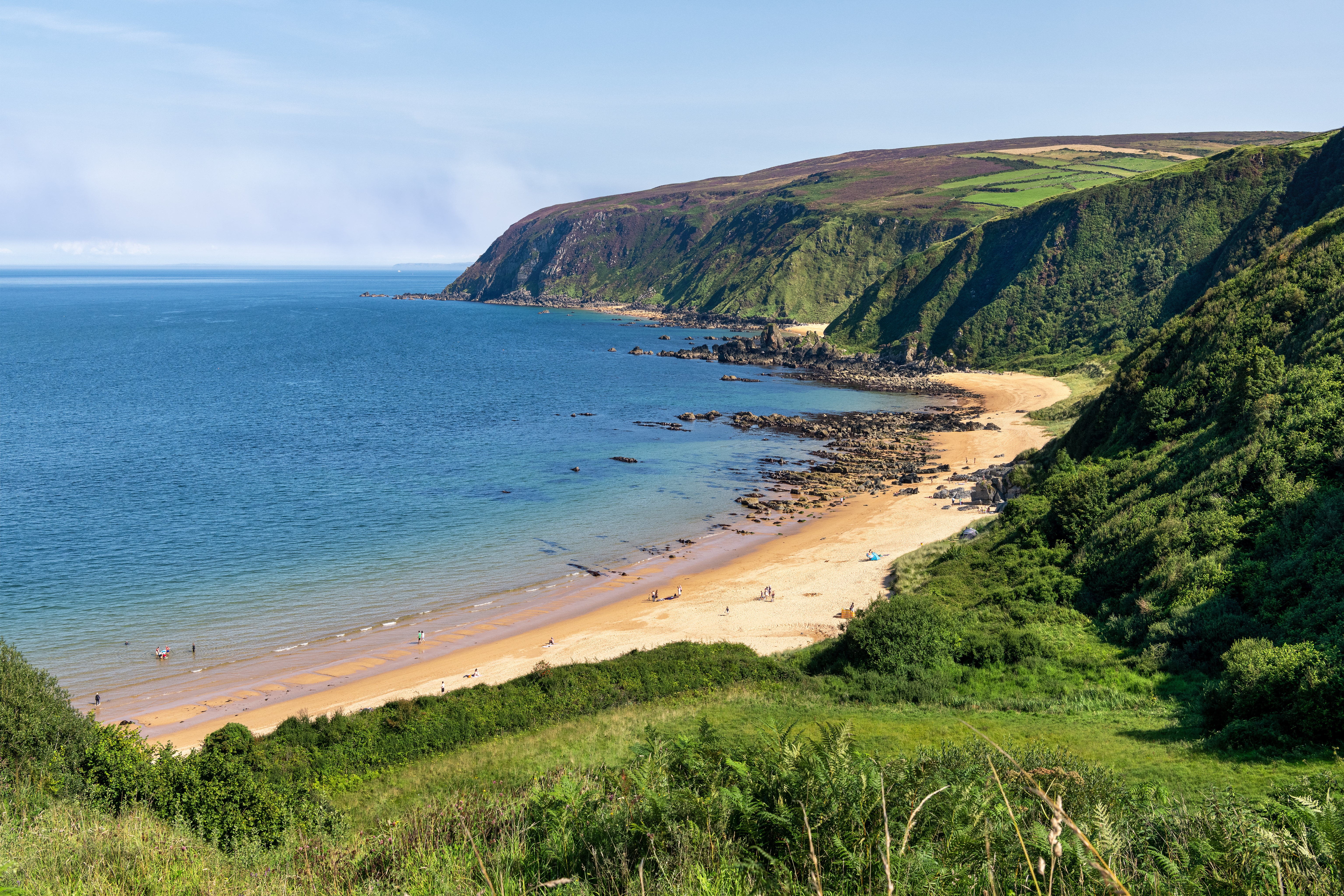 Kinnagoe Bay, Ireland Coast Beach HD Wallpaper