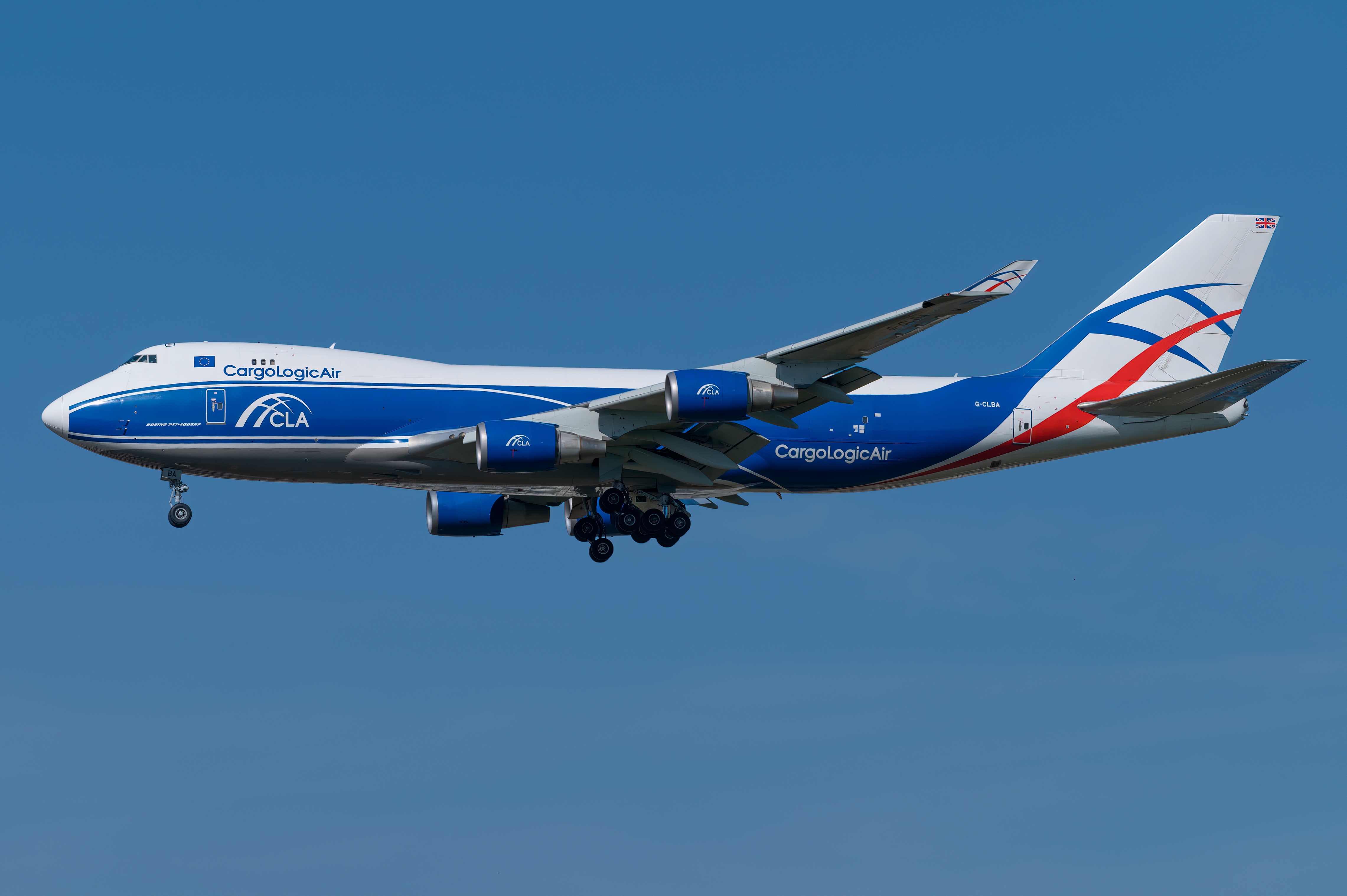 CargoLogicAir Boeing 747-400ERF Airplane HD Wallpaper