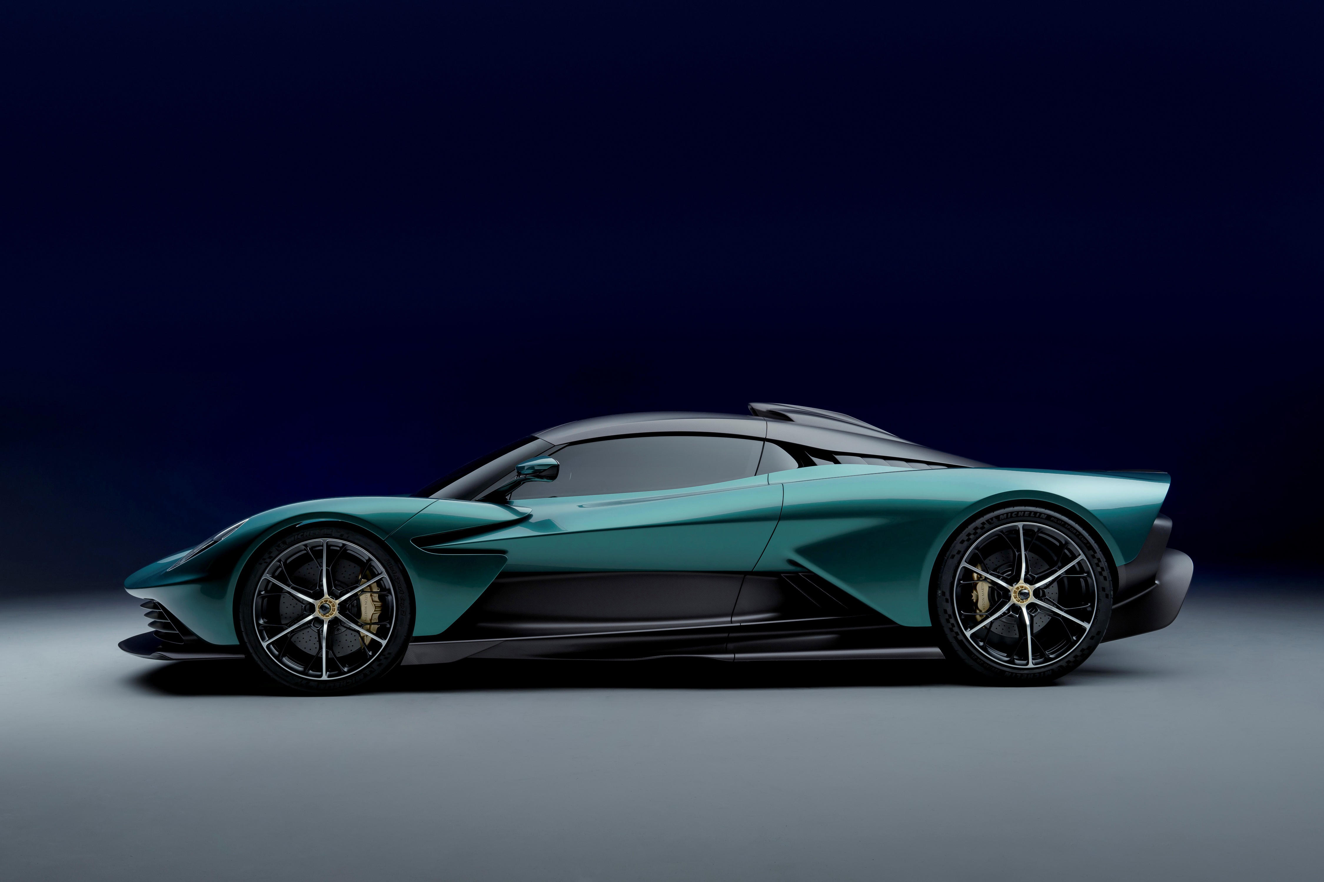 Aston Martin Valhalla 2021 Green Metallic Side HD Wallpaper
