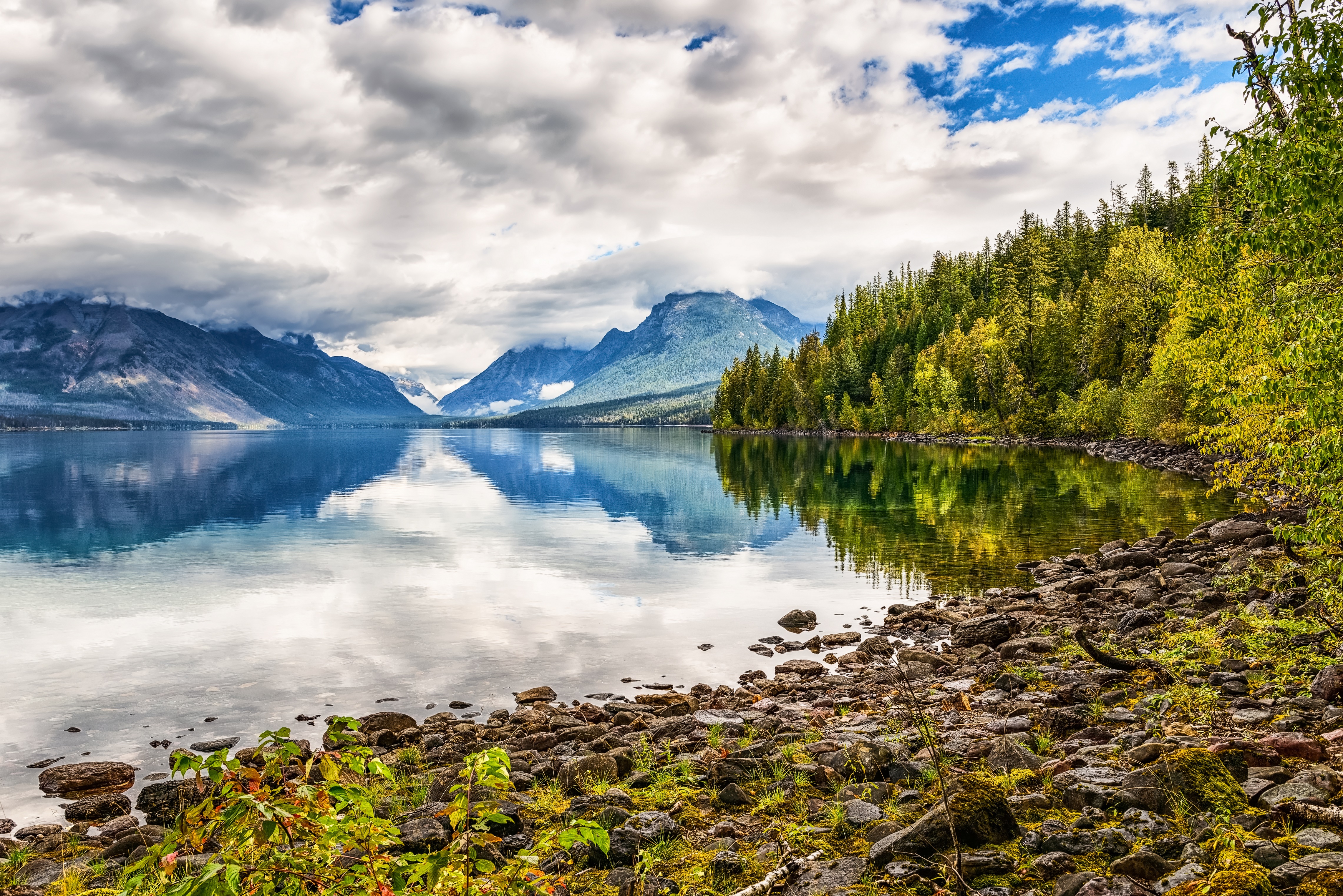 Lake McDonald, Glacier National Park, USA HD Wallpaper