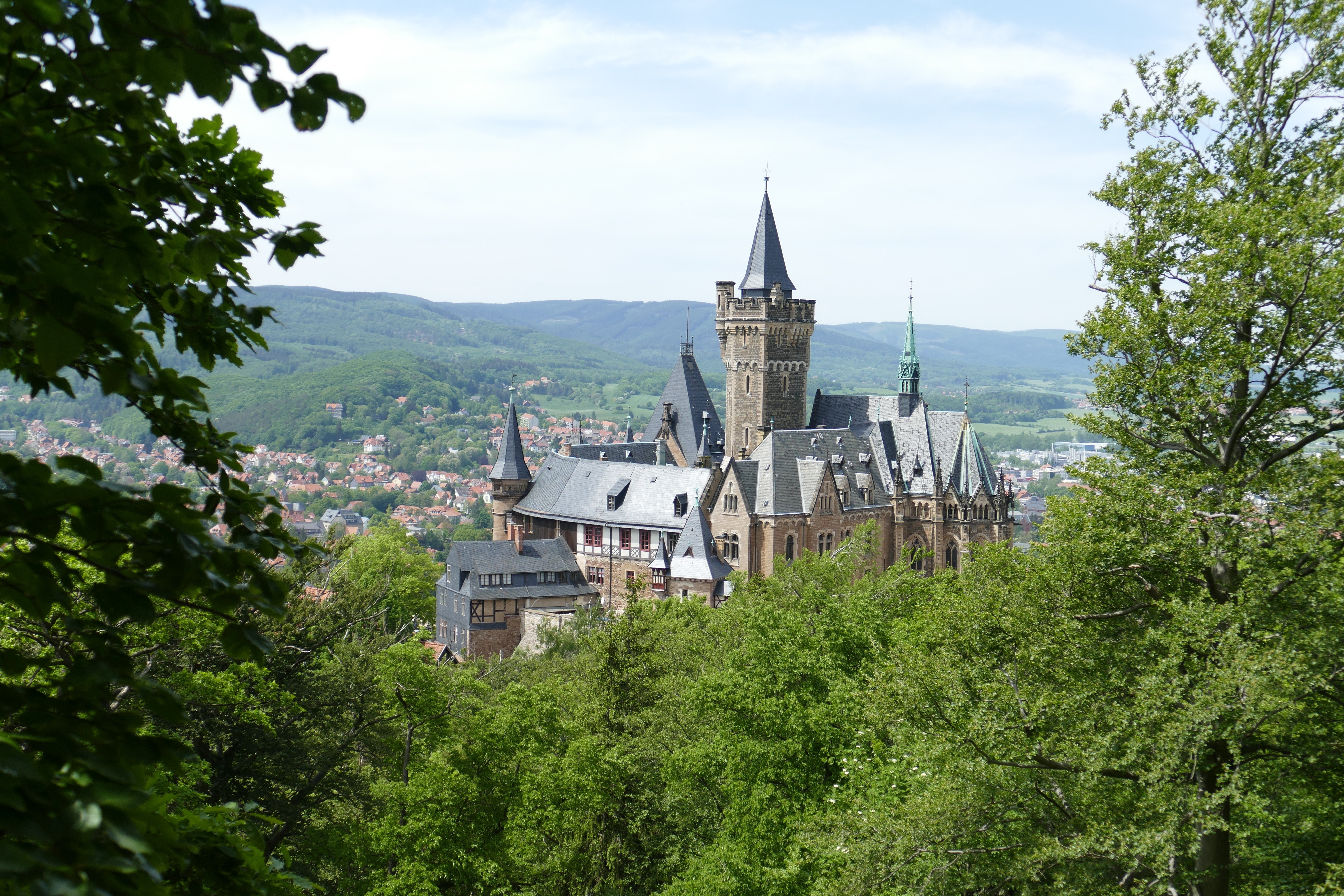Wernigerode Castle in Saxony-Anhalt, Germany HD Wallpaper