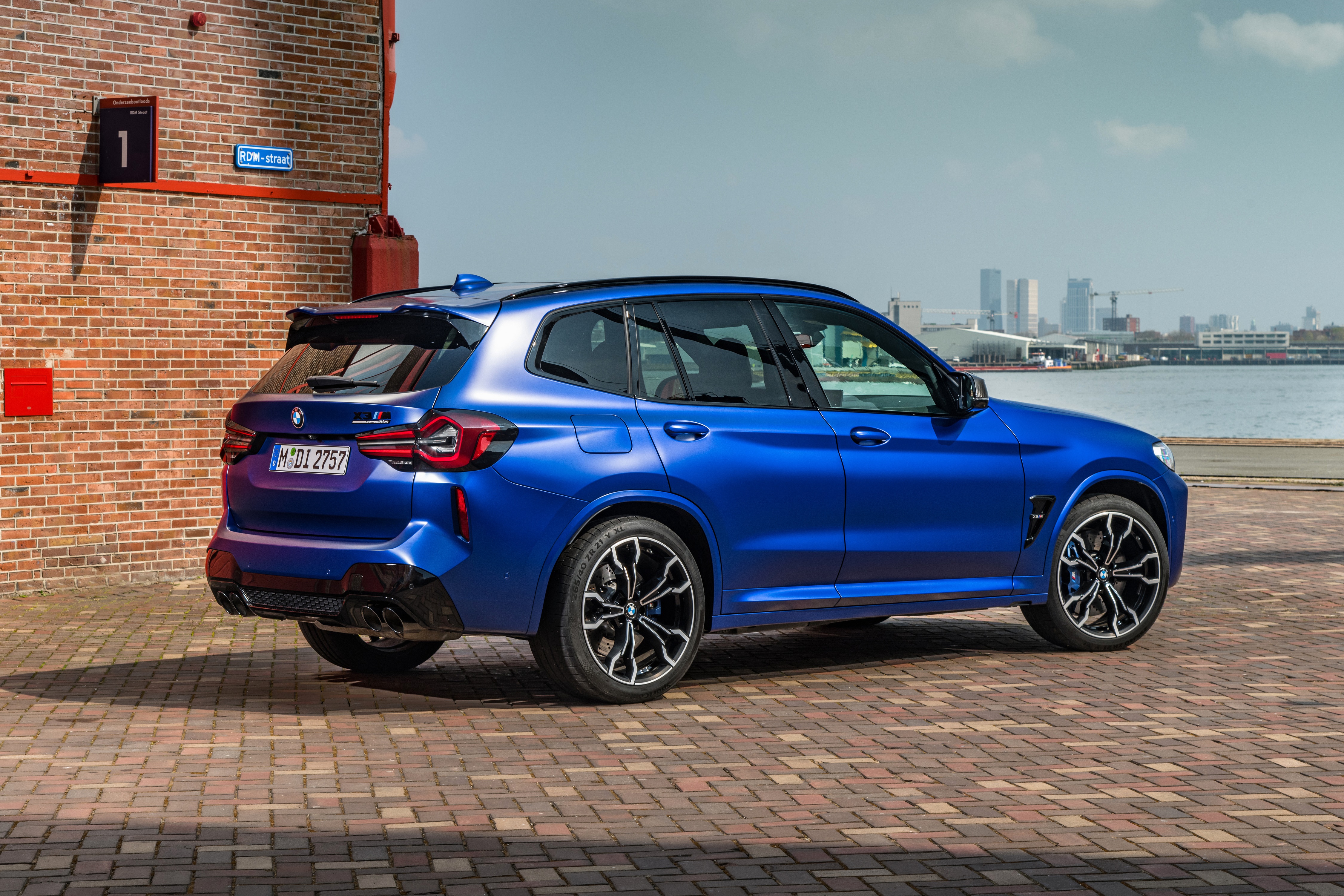 Blue BMW X3 M Competition Crossover HD Wallpaper