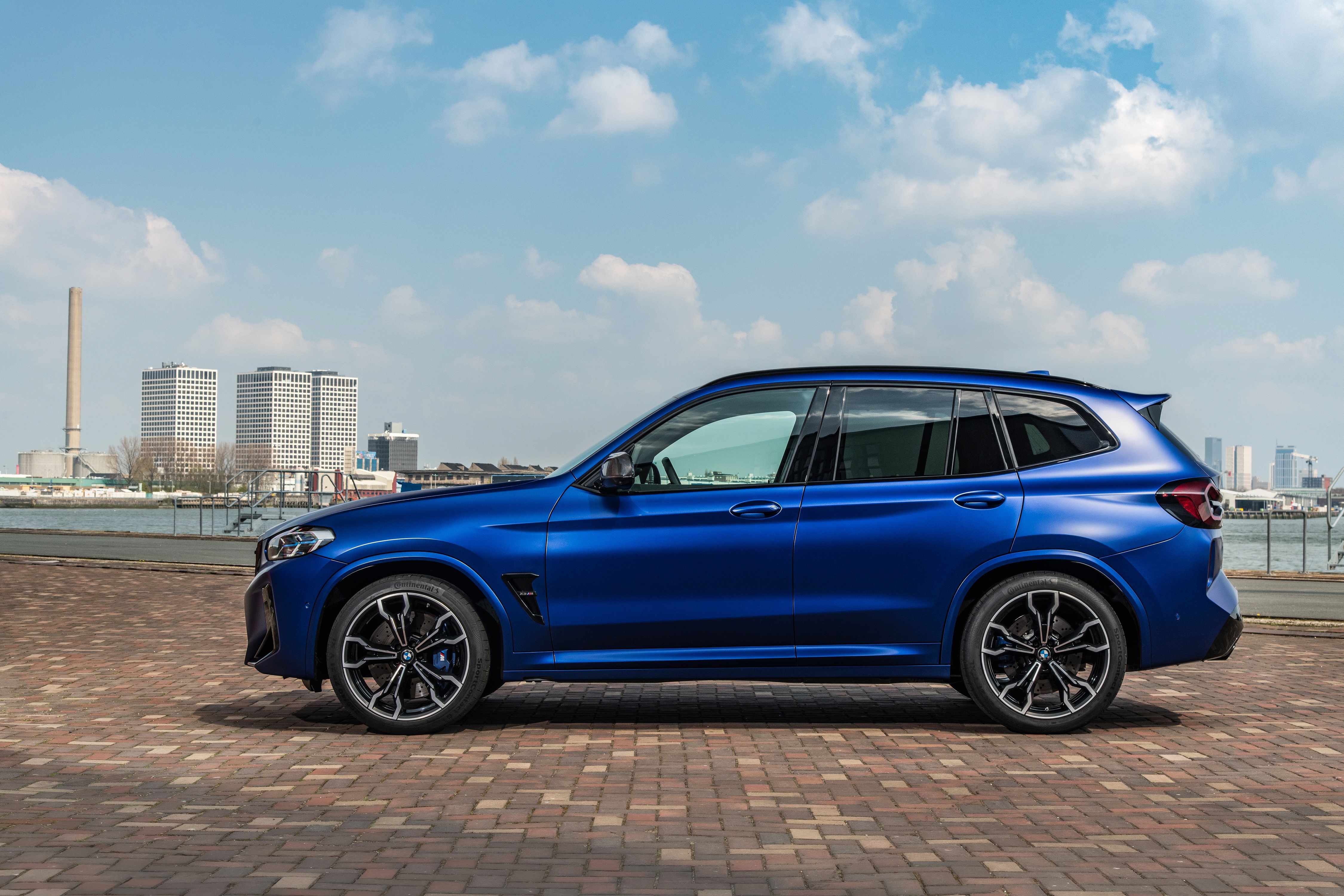 BMW X3 M Competition Crossover in Blue Metallic HD Wallpaper