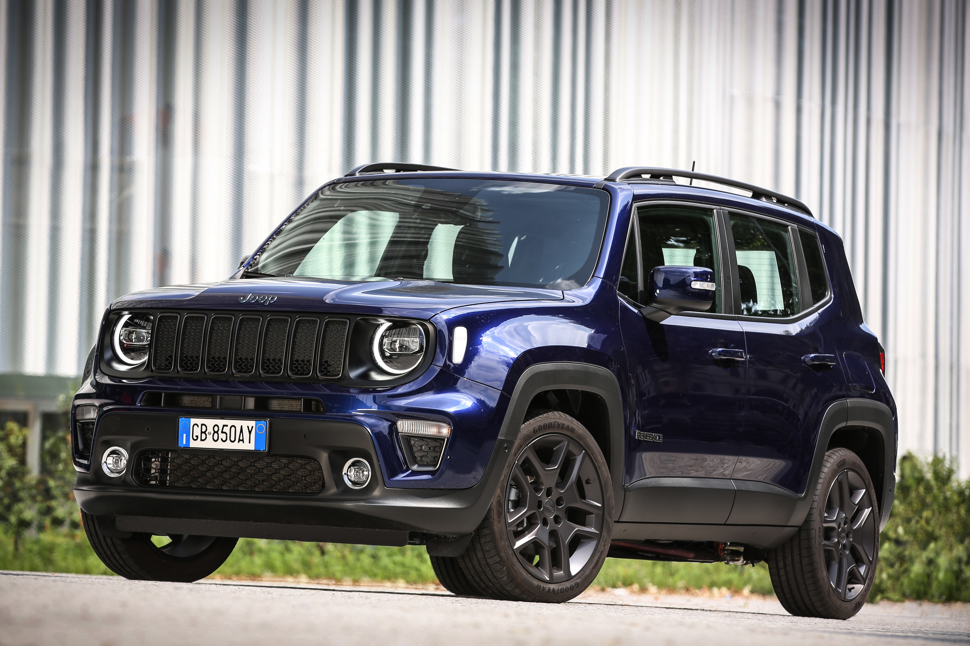 4K Blue Jeep Renegade S 4xe Crossover HD Wallpaper