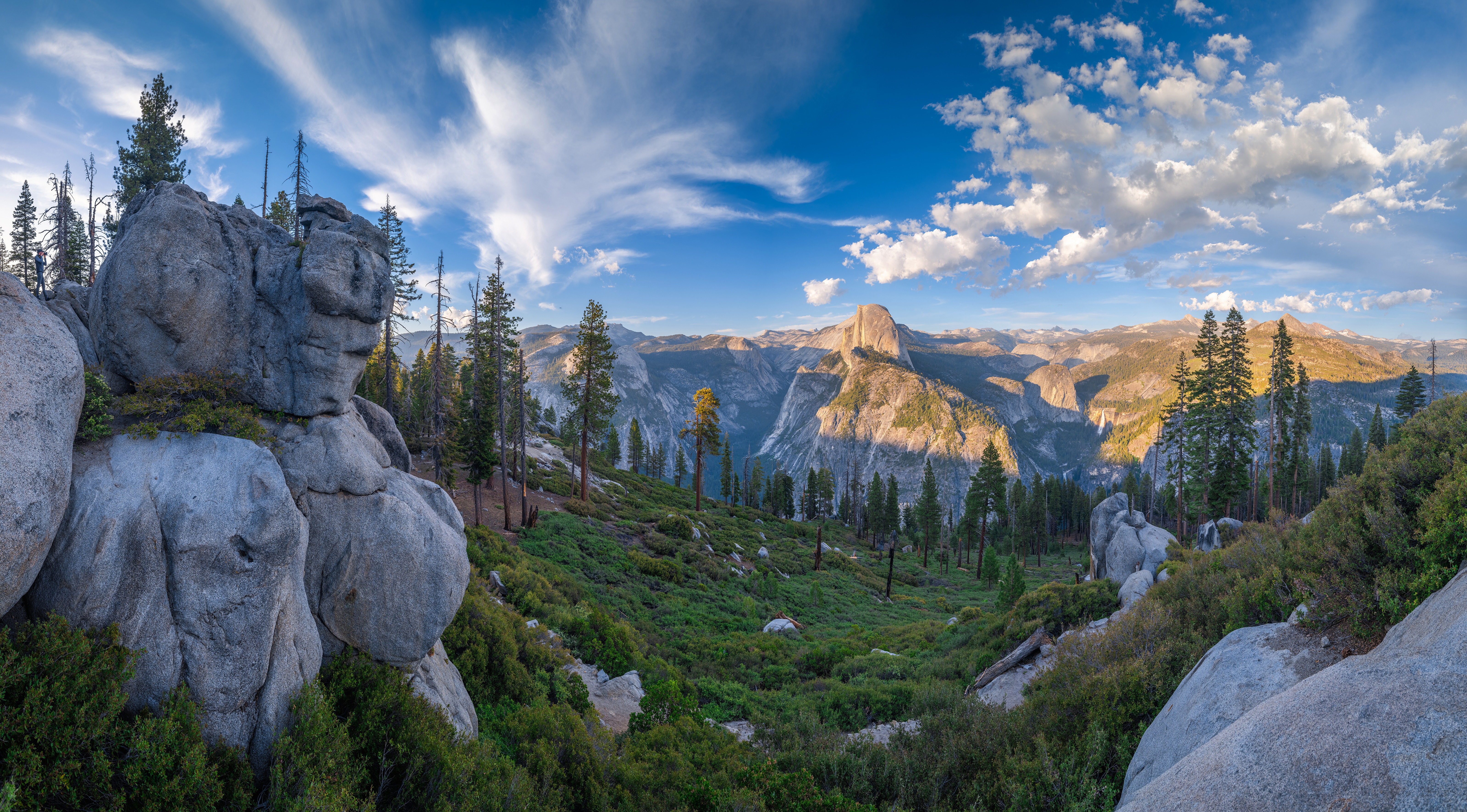 Yosemite National Park Scenery with Half Dome HD Wallpaper
