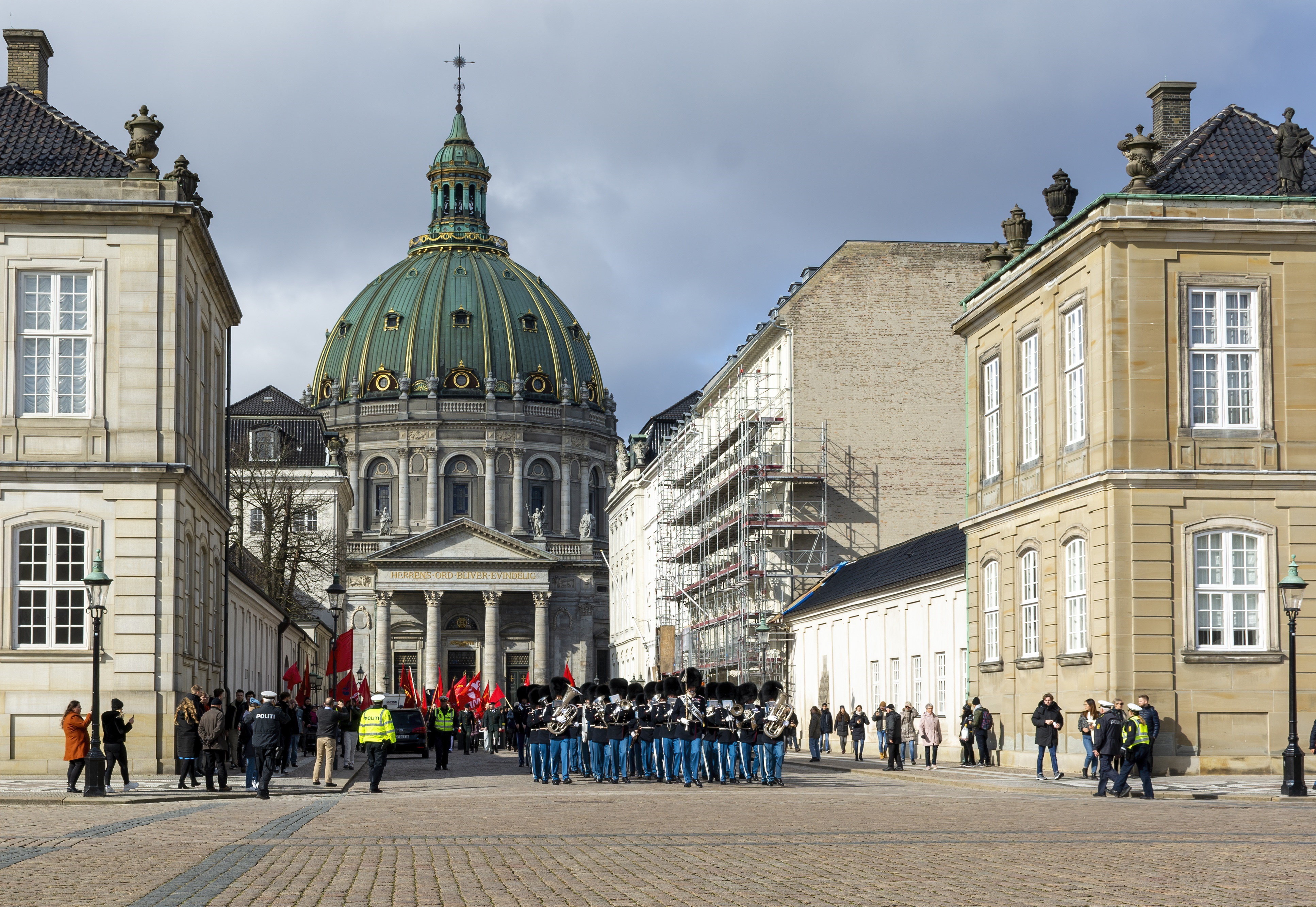 Amalienborg Palace Square, Copenhagen, Denmark HD Wallpaper