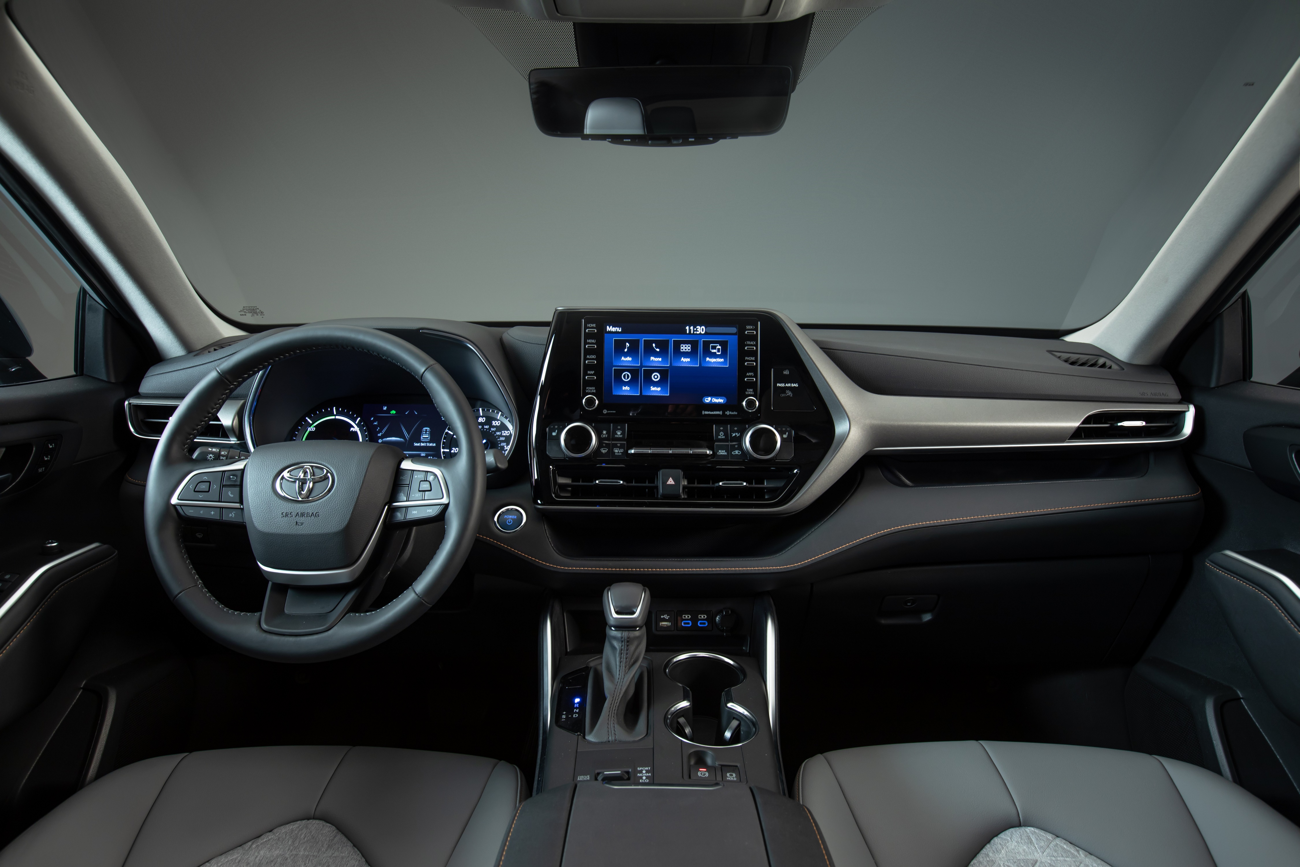 2021 Toyota Highlander XLE Bronze Edition Interior HD Wallpaper
