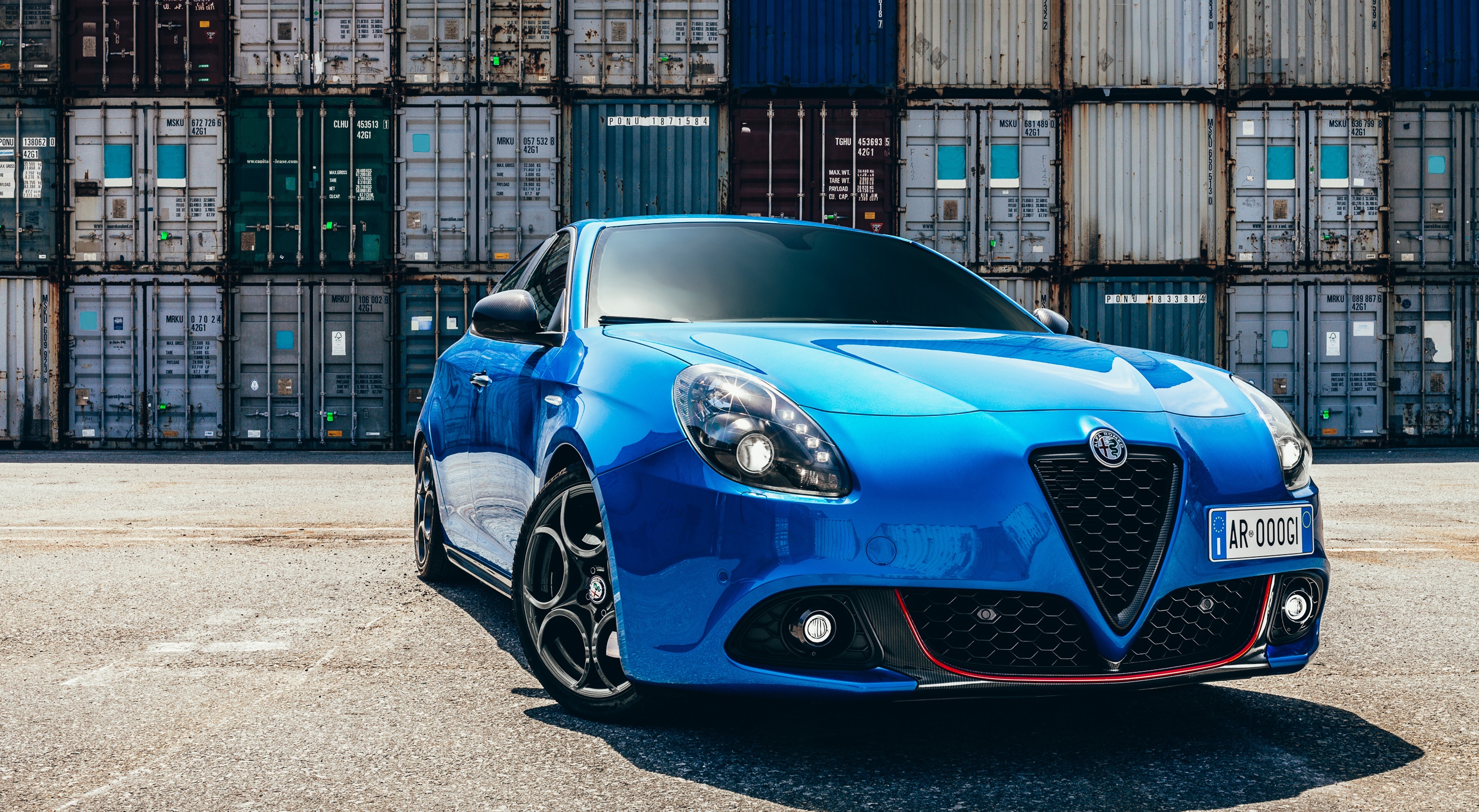 4K Blue Alfa Romeo Giulietta Sport Hatchback HD Wallpaper