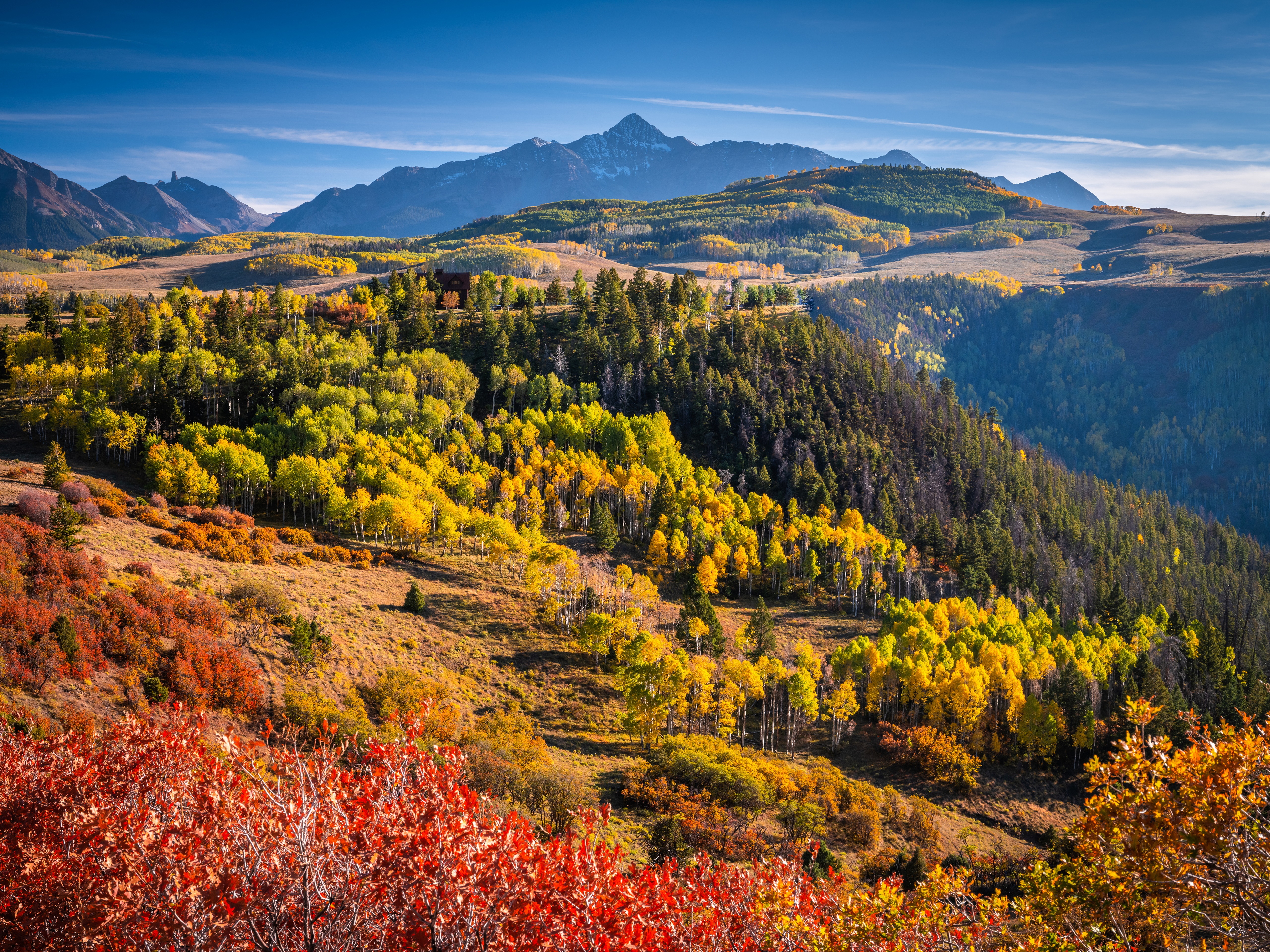 Autumn Mountains Scenery in Colorado, USA HD Wallpaper