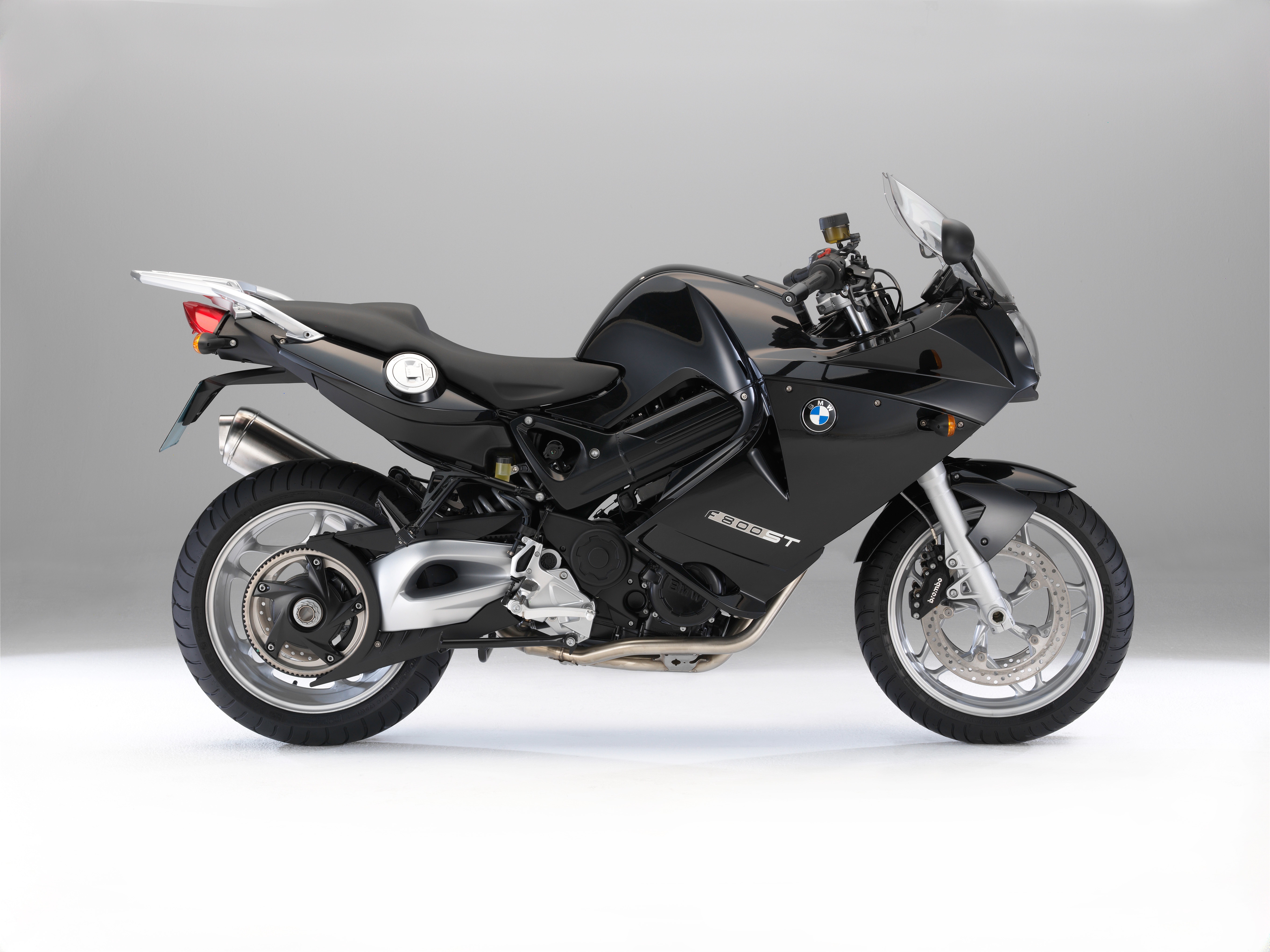 Black BMW F800ST Motorcycle HD Wallpaper
