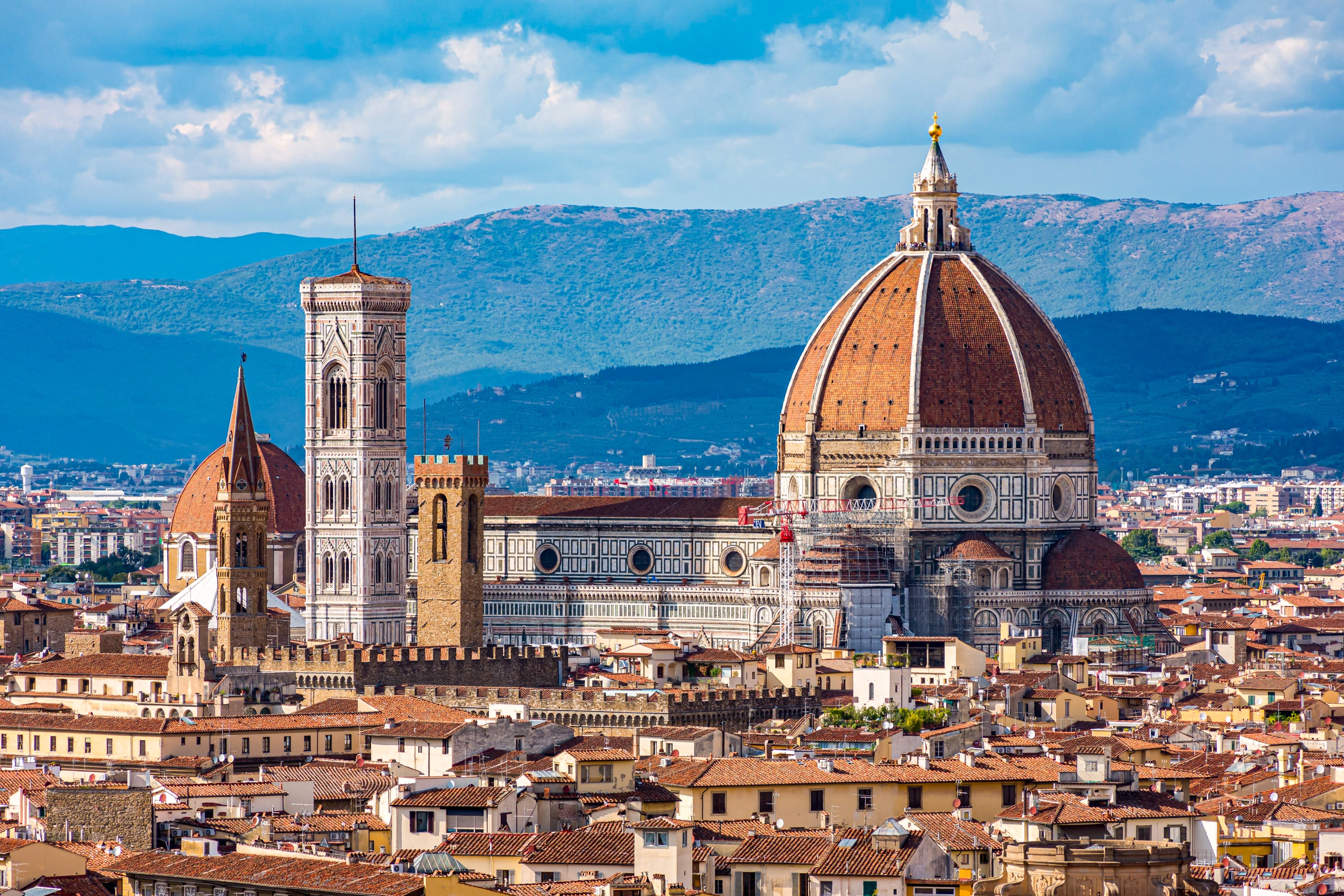 Florence Cathedral and Giotto's Campanile, Italy HD Wallpaper